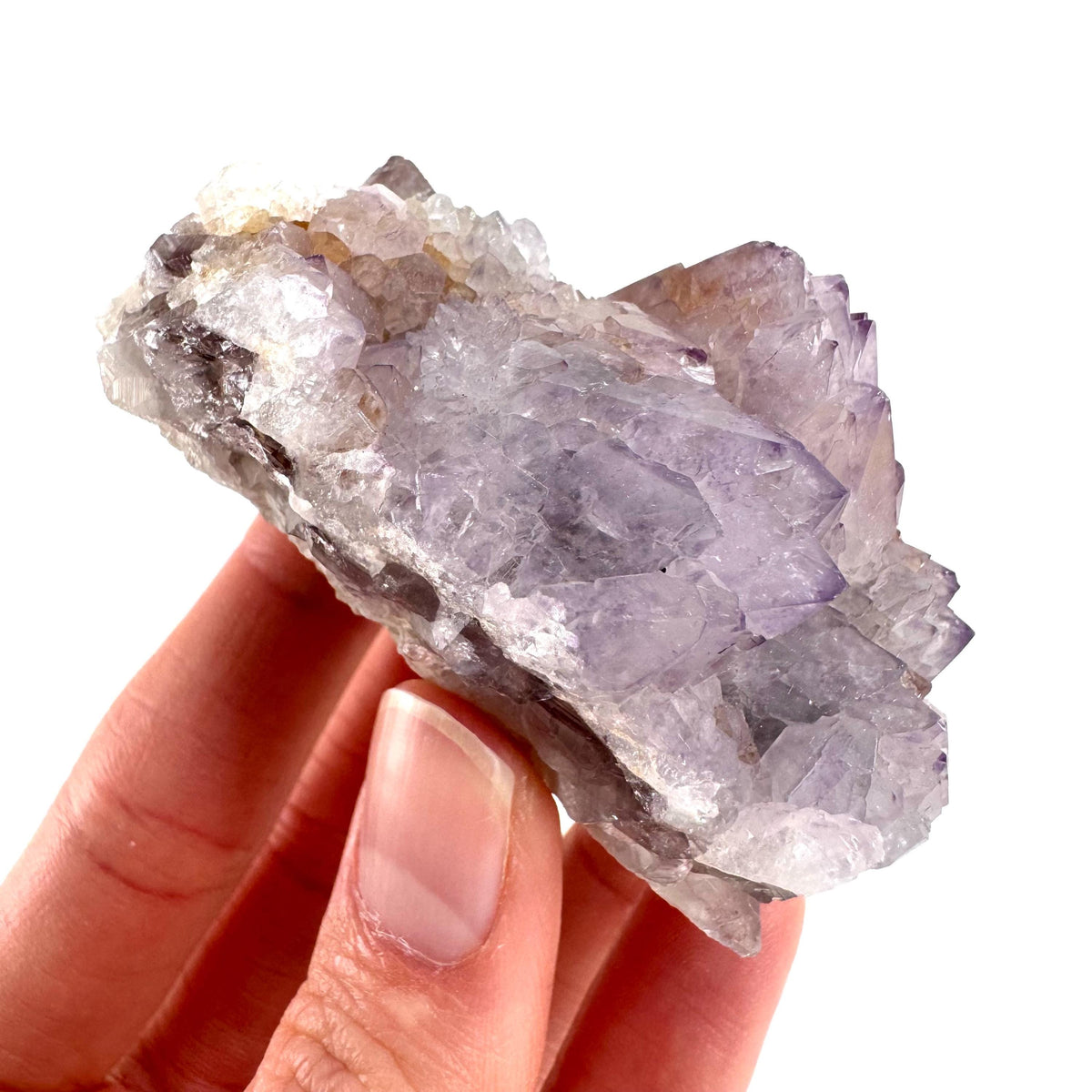 Spirit Quartz | Amethyst Crystal Cluster, Mineral Specimen from South Africa
