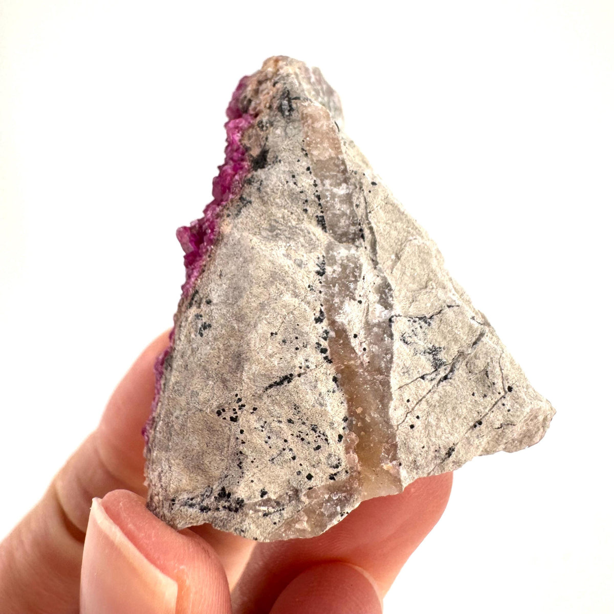Cobaltoan Calcite | natural pink crystal cluster, mineral specimen
