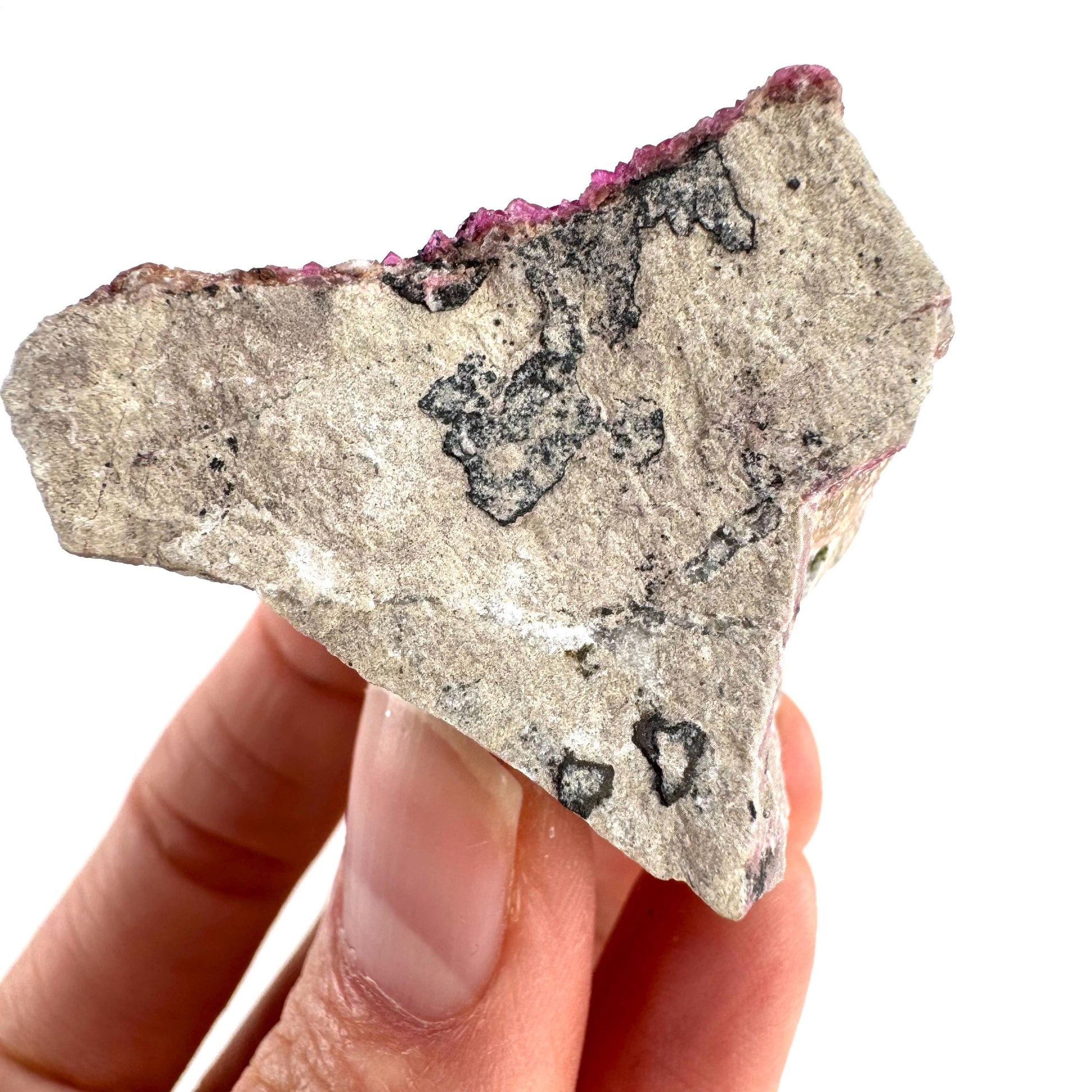 Cobaltoan Calcite | natural pink crystal cluster, mineral specimen