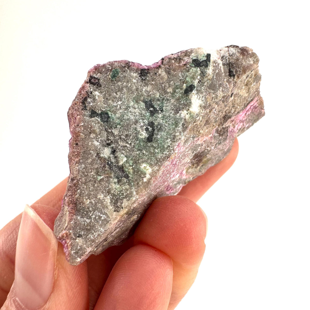 Cobaltoan Calcite | natural pink crystal cluster, mineral specimen