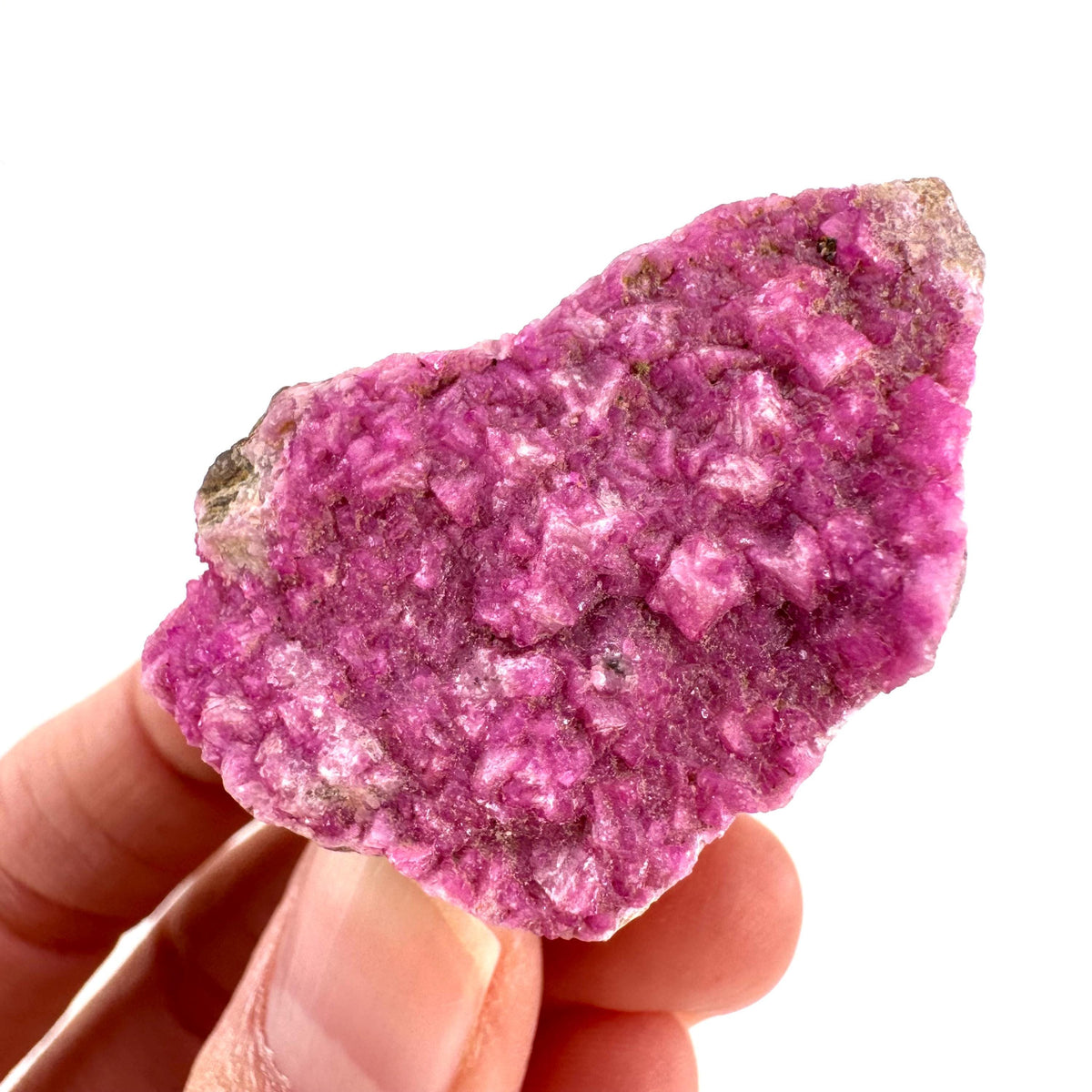 Cobaltoan Calcite | natural pink crystal cluster, mineral specimen