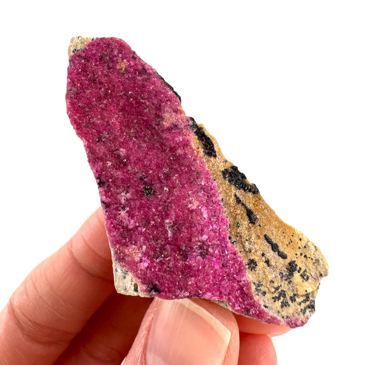 Cobaltoan Calcite | natural pink crystal cluster, mineral specimen