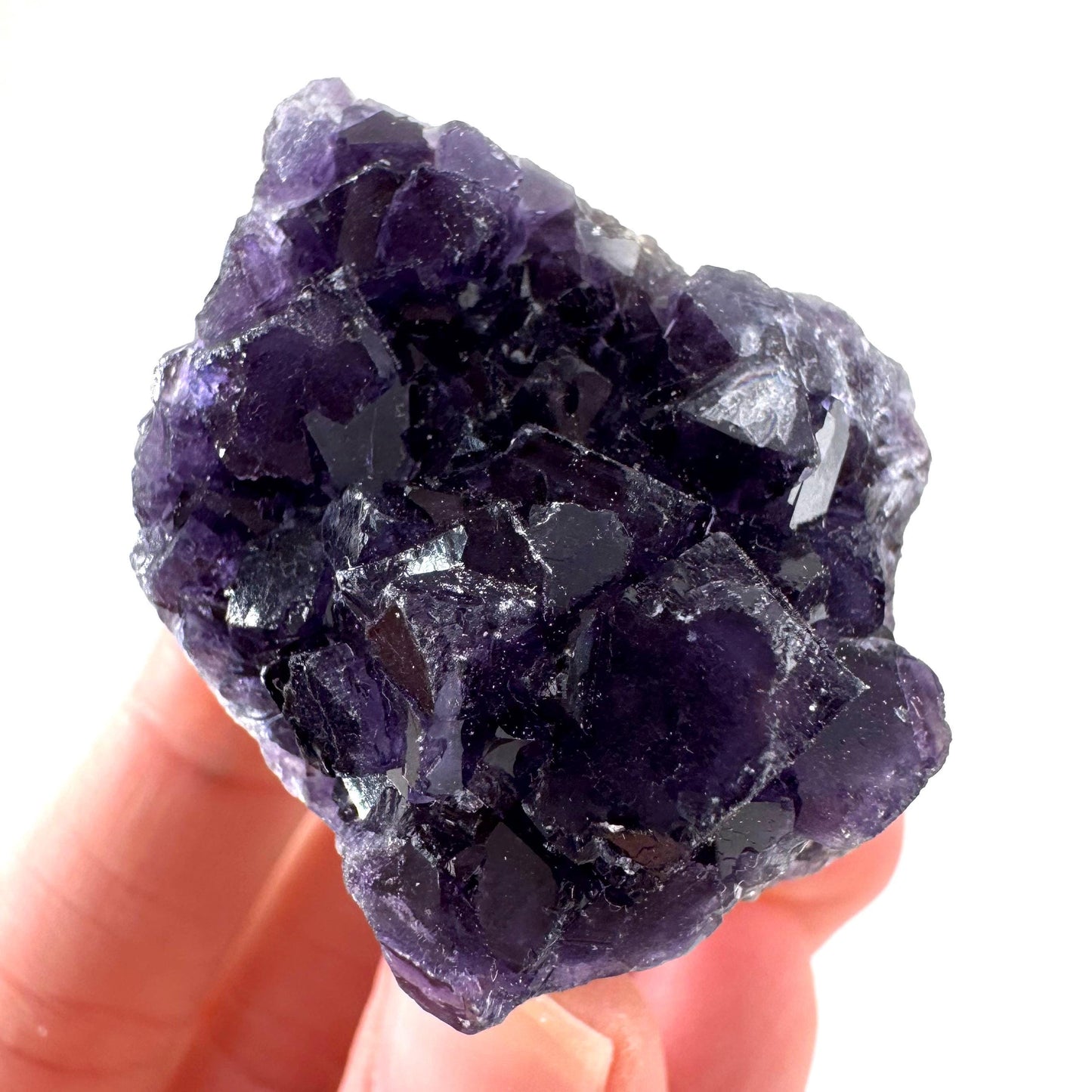 Okorusu Fluorite | purple crystal cluster, mineral specimen from Namibia