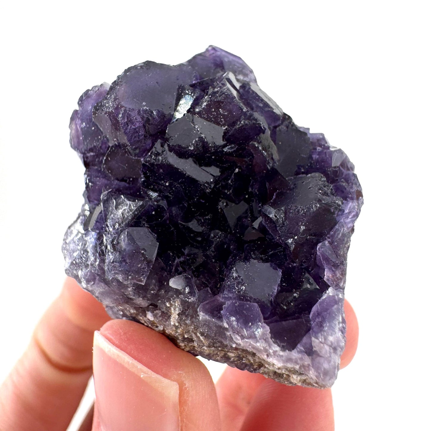Okorusu Fluorite | purple crystal cluster, mineral specimen from Namibia