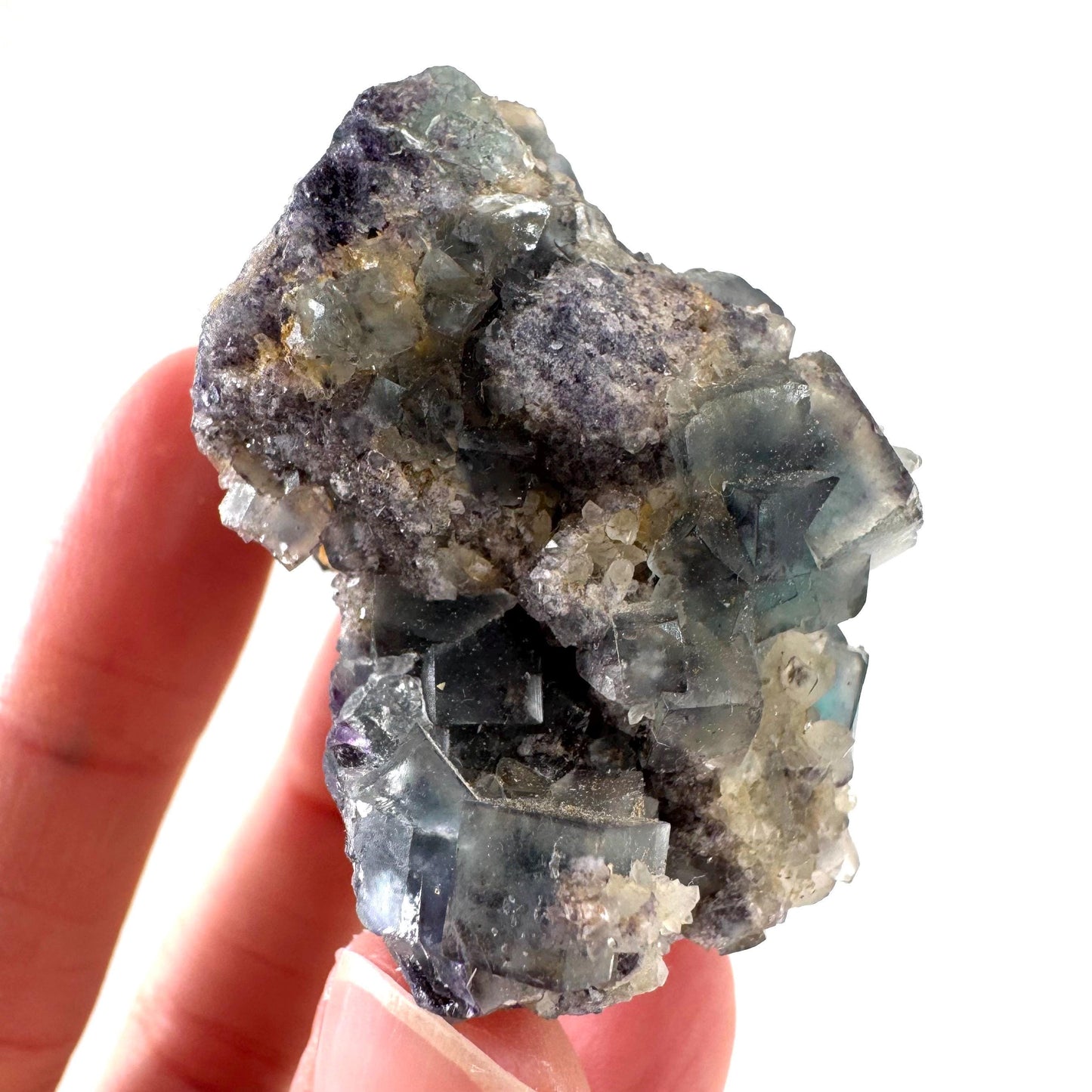Okorusu Fluorite | blue & purple crystal cluster, mineral specimen from Namibia