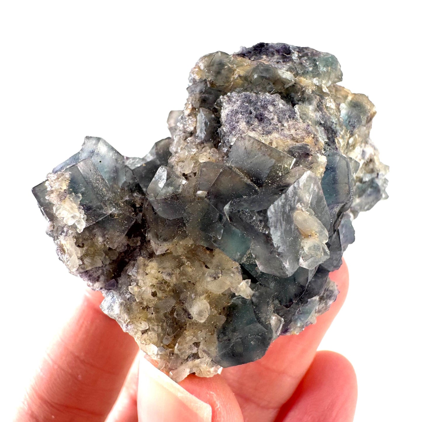 Okorusu Fluorite | blue & purple crystal cluster, mineral specimen from Namibia