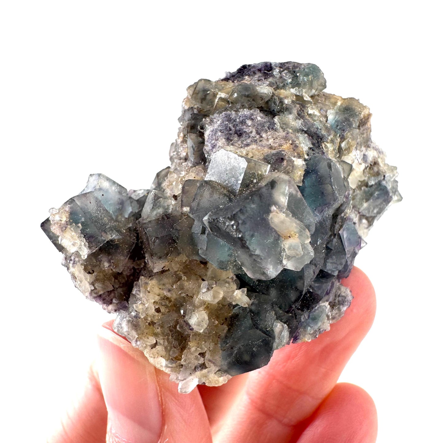 Okorusu Fluorite | blue & purple crystal cluster, mineral specimen from Namibia
