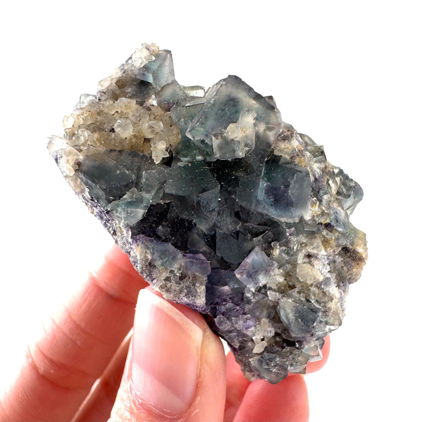 Okorusu Fluorite | blue & purple crystal cluster, mineral specimen from Namibia