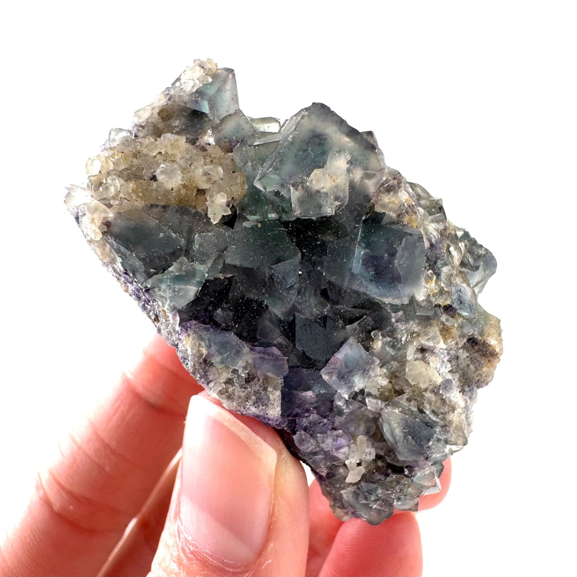 Okorusu Fluorite | blue & purple crystal cluster, mineral specimen from Namibia