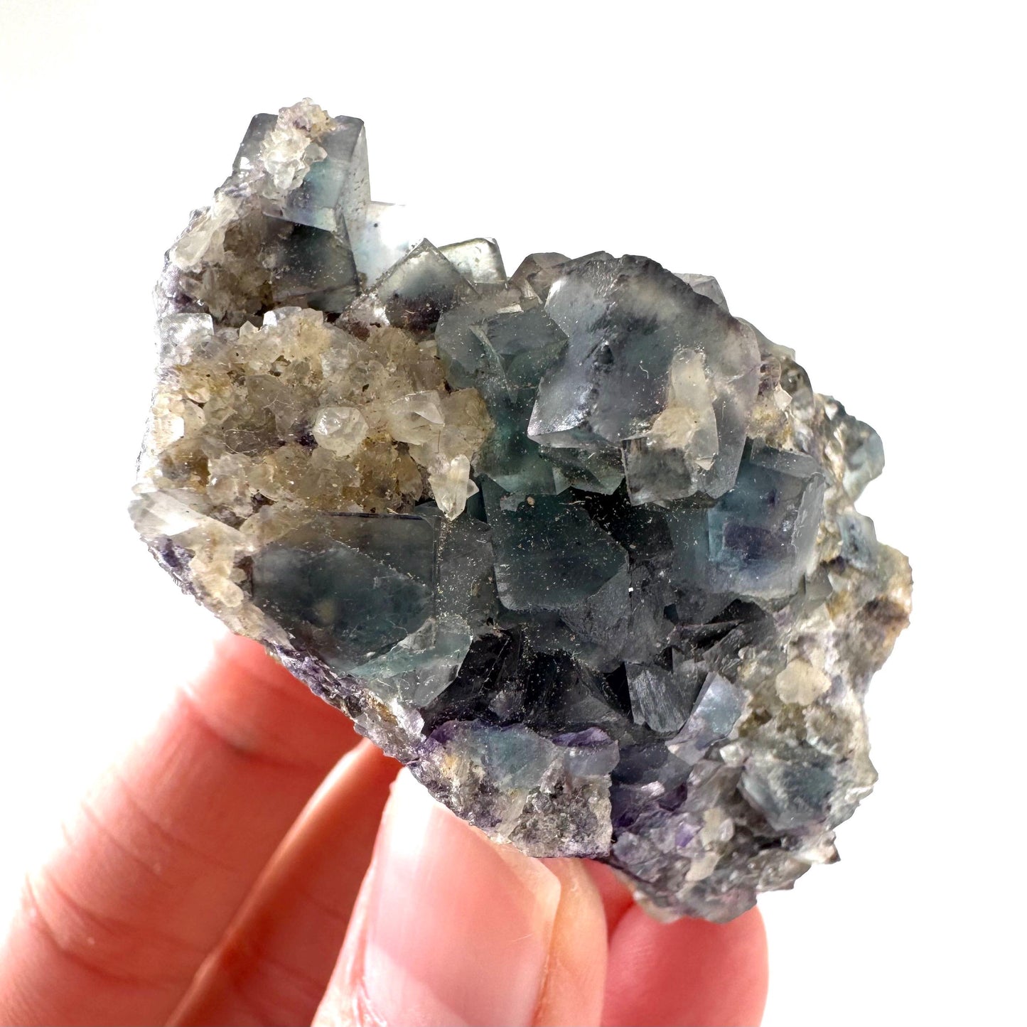 Okorusu Fluorite | blue & purple crystal cluster, mineral specimen from Namibia