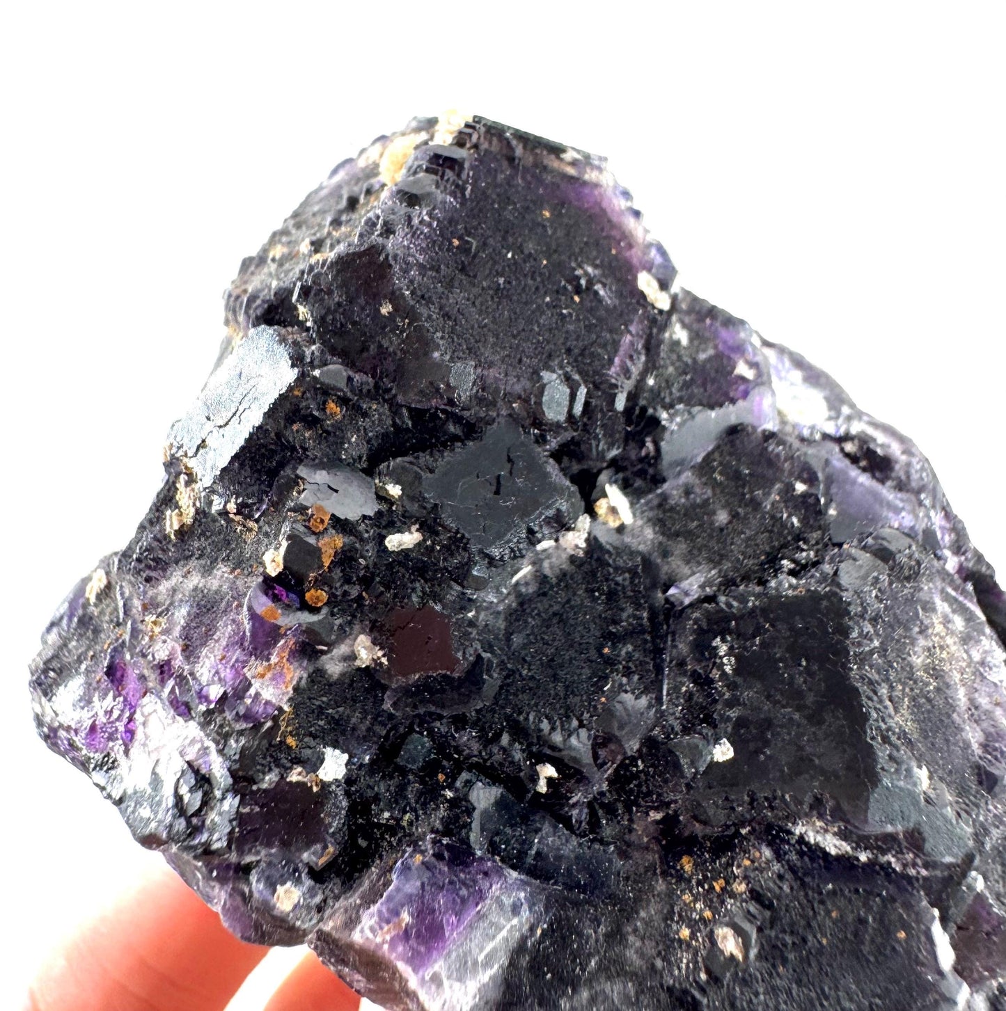 Okorusu Fluorite | purple crystal cluster, mineral specimen from Namibia