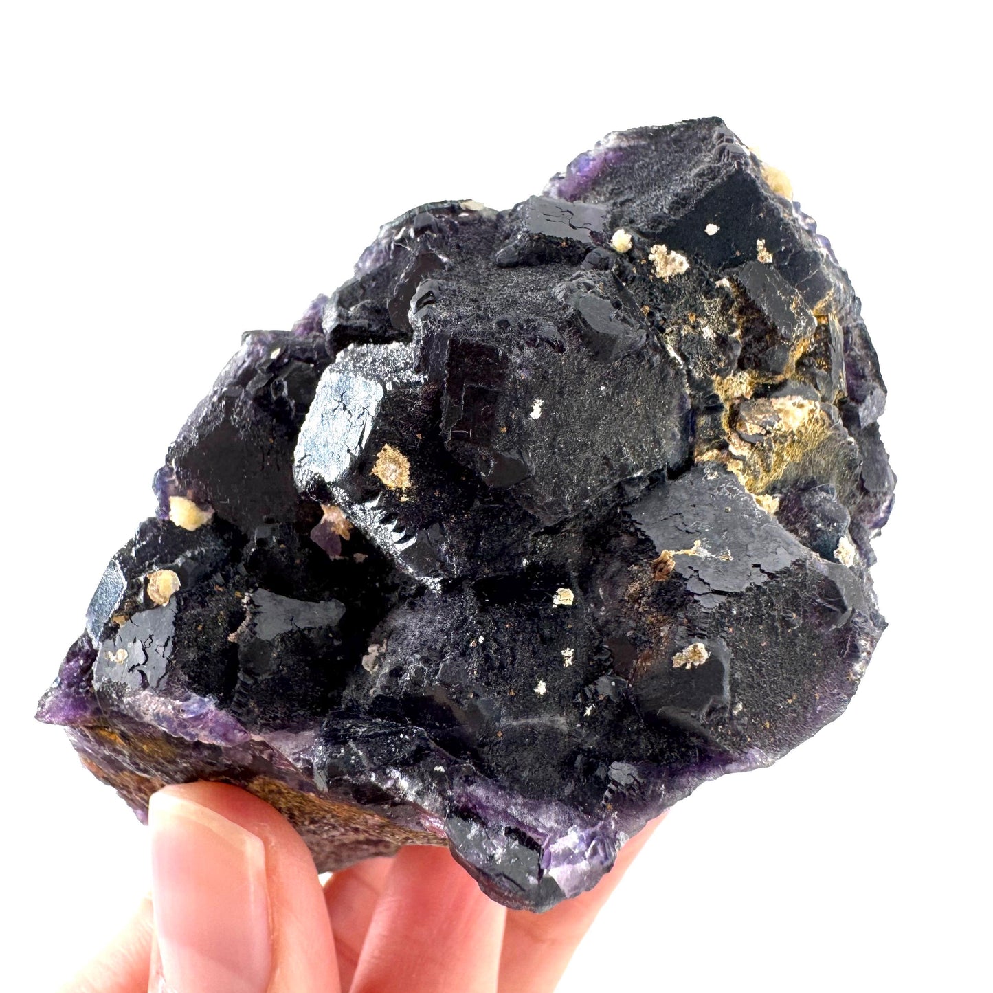 Okorusu Fluorite | purple crystal cluster, mineral specimen from Namibia