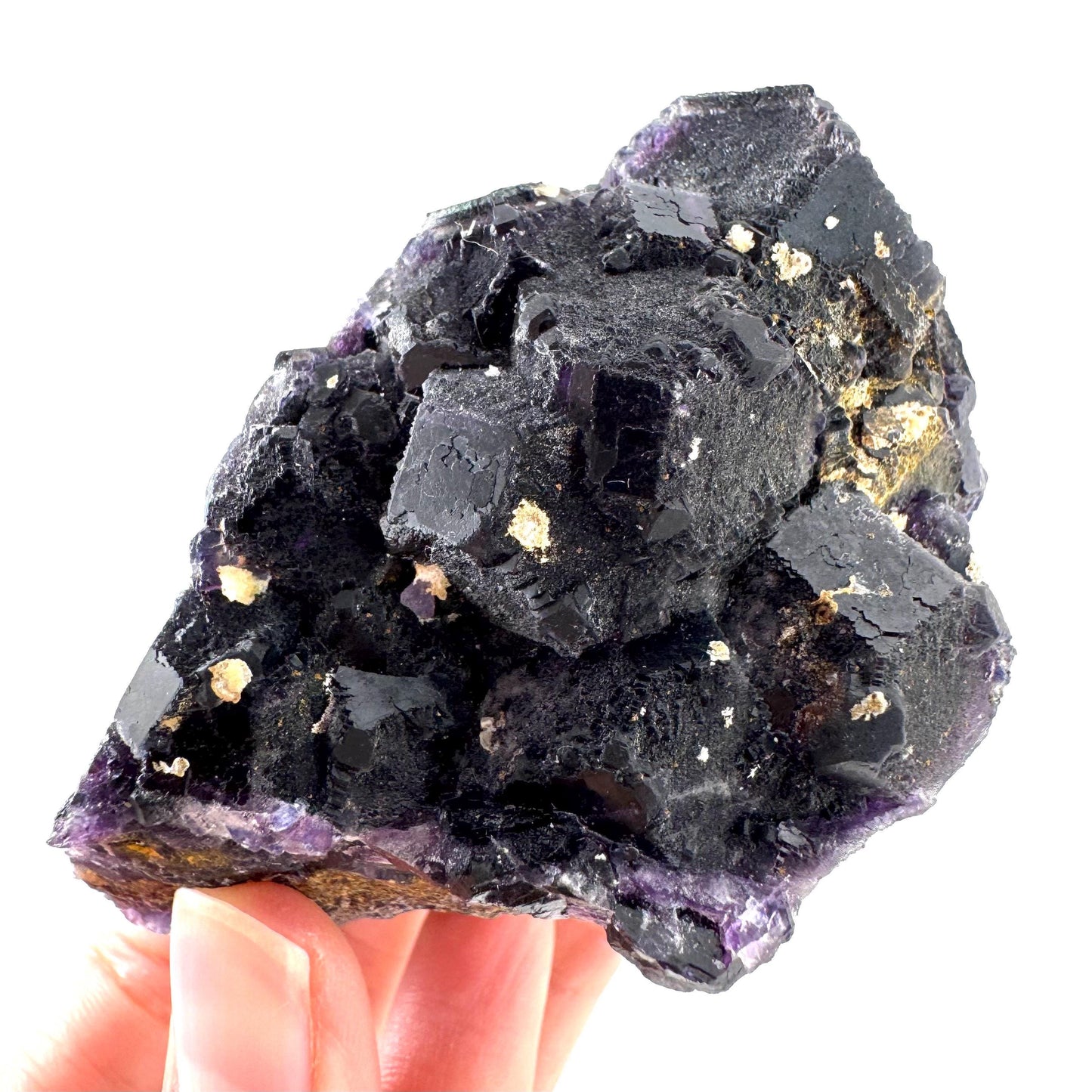 Okorusu Fluorite | purple crystal cluster, mineral specimen from Namibia