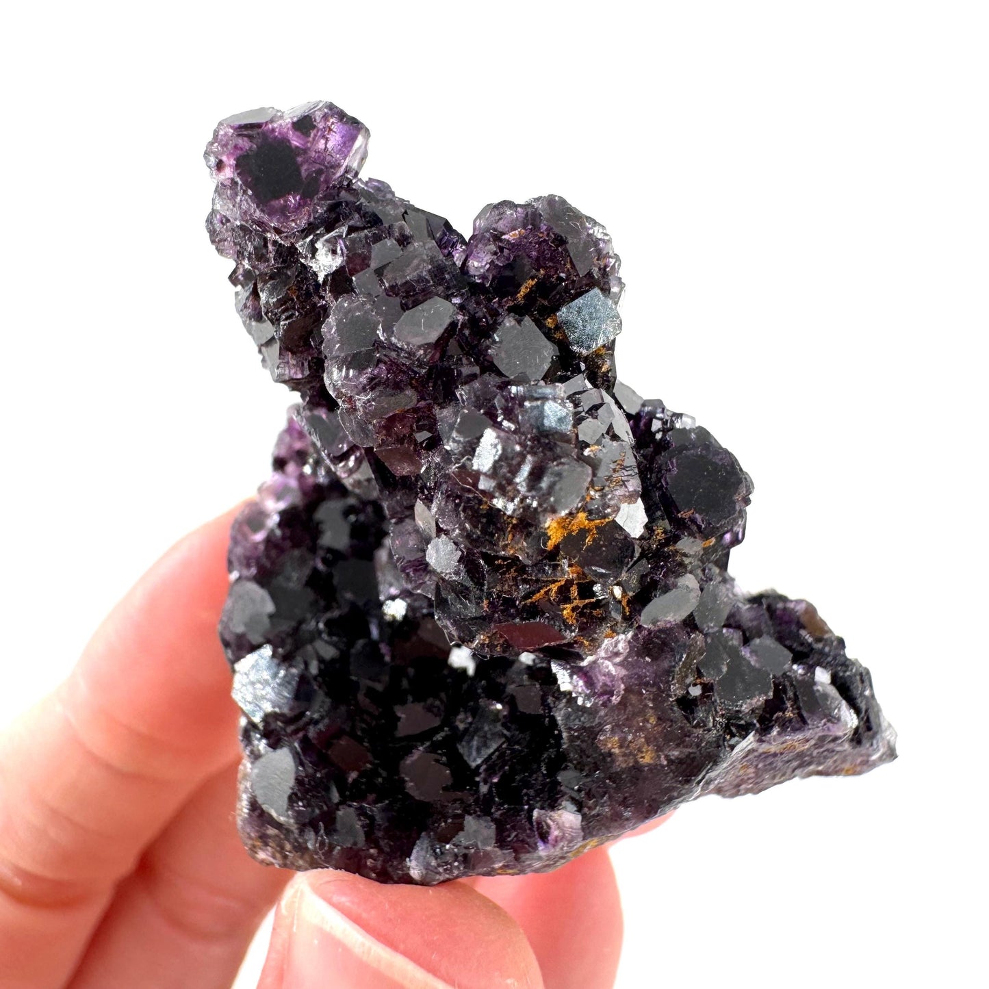 Okorusu Fluorite | purple crystal cluster, mineral specimen from Namibia