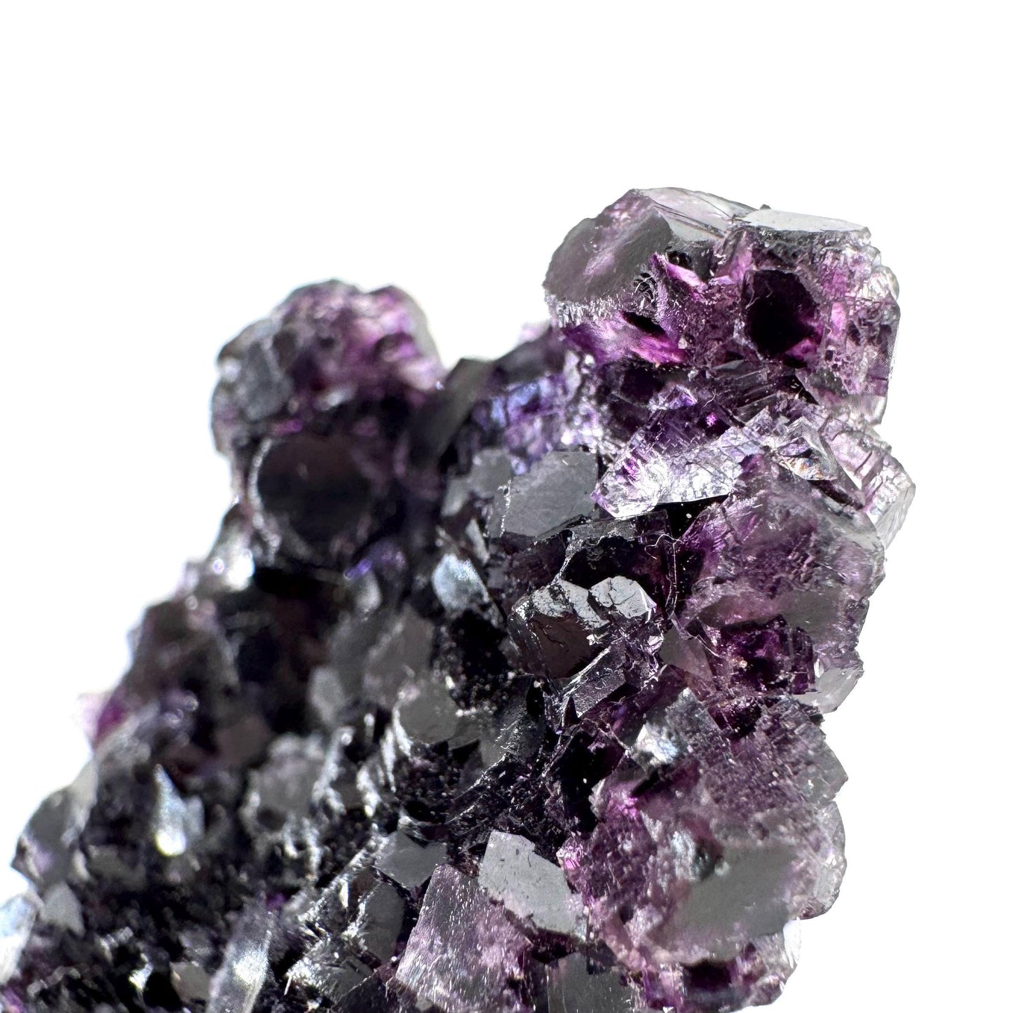 Okorusu Fluorite | purple crystal cluster, mineral specimen from Namibia