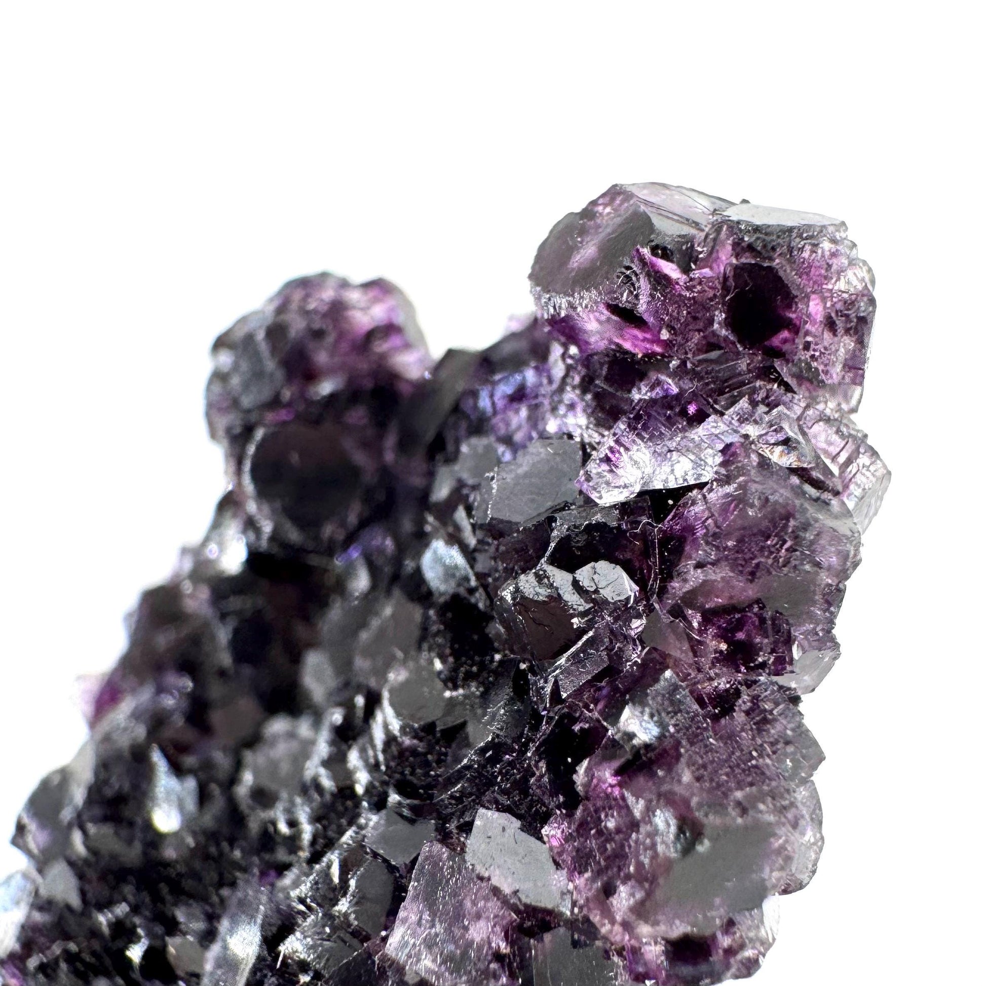 Okorusu Fluorite | purple crystal cluster, mineral specimen from Namibia