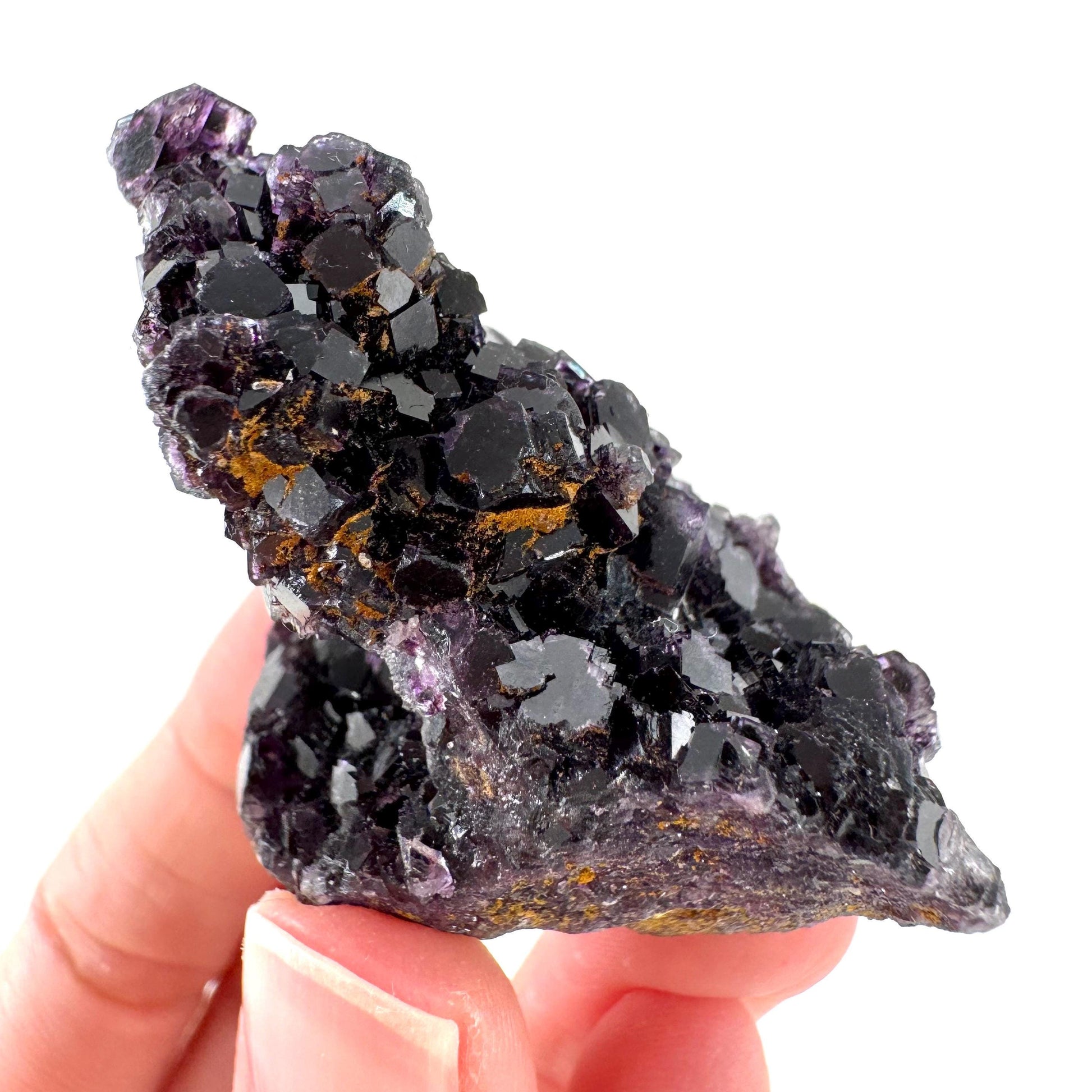 Okorusu Fluorite | purple crystal cluster, mineral specimen from Namibia