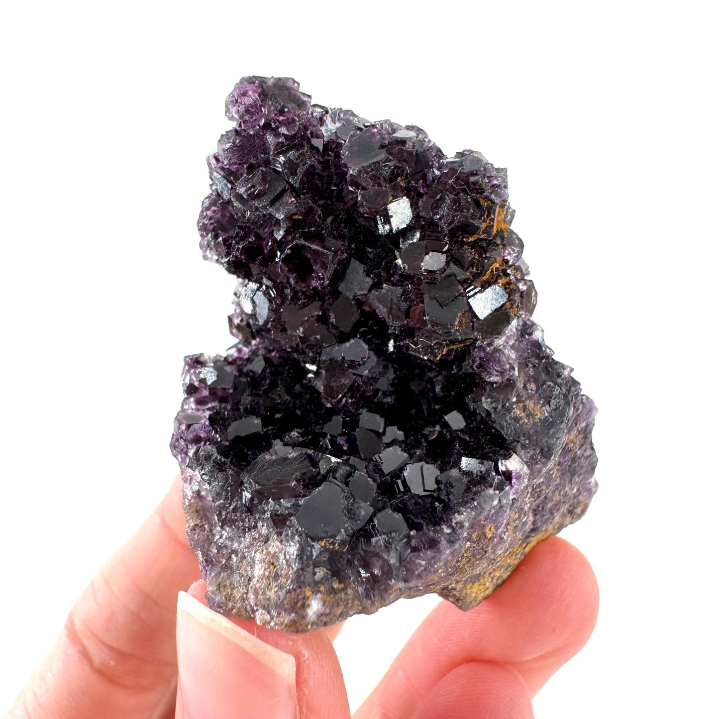 Okorusu Fluorite | purple crystal cluster, mineral specimen from Namibia