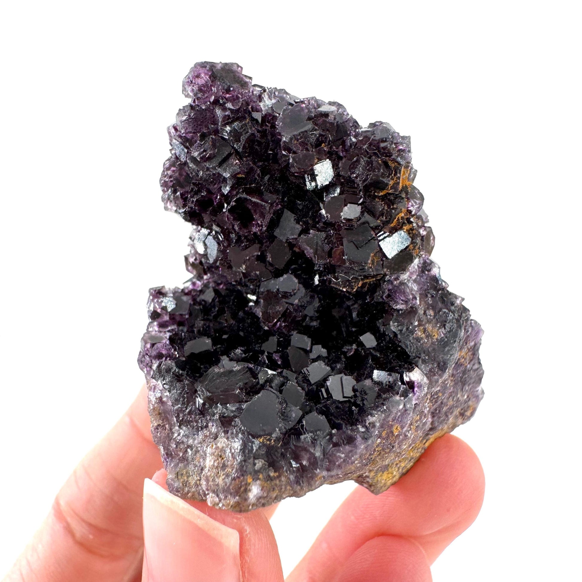 Okorusu Fluorite | purple crystal cluster, mineral specimen from Namibia