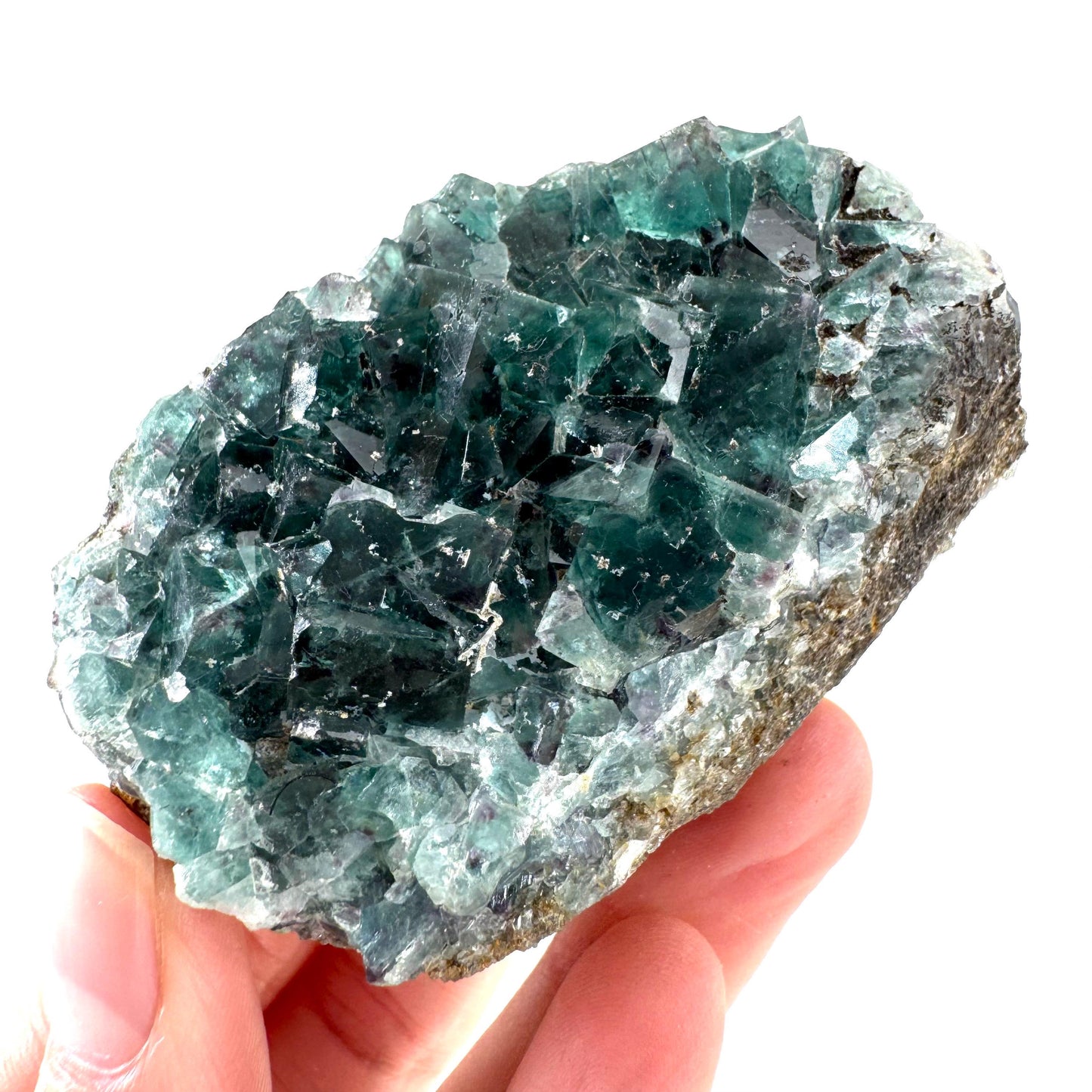 Okorusu Fluorite | blue-green crystal cluster, mineral specimen from Namibia