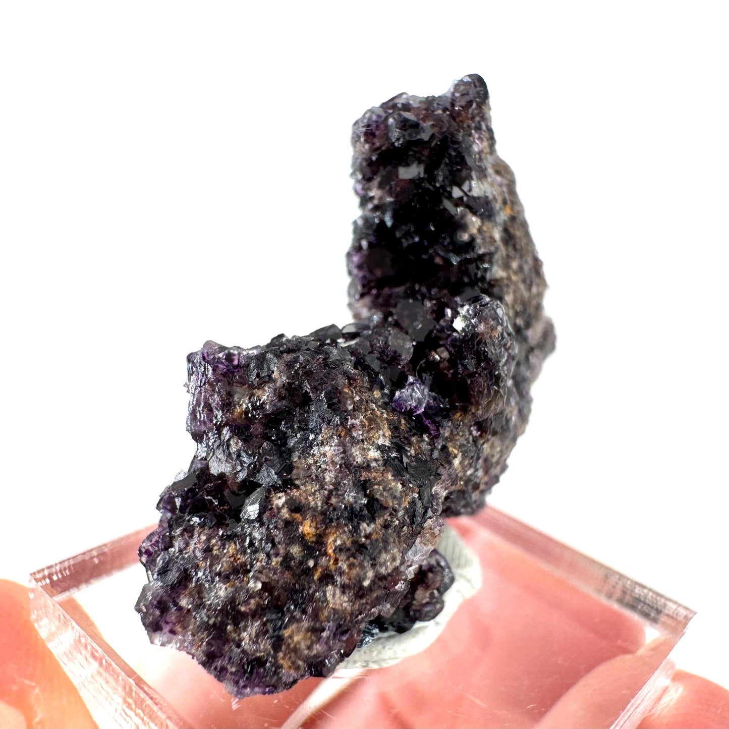 Okorusu Fluorite | purple crystal cluster, mineral specimen from Namibia