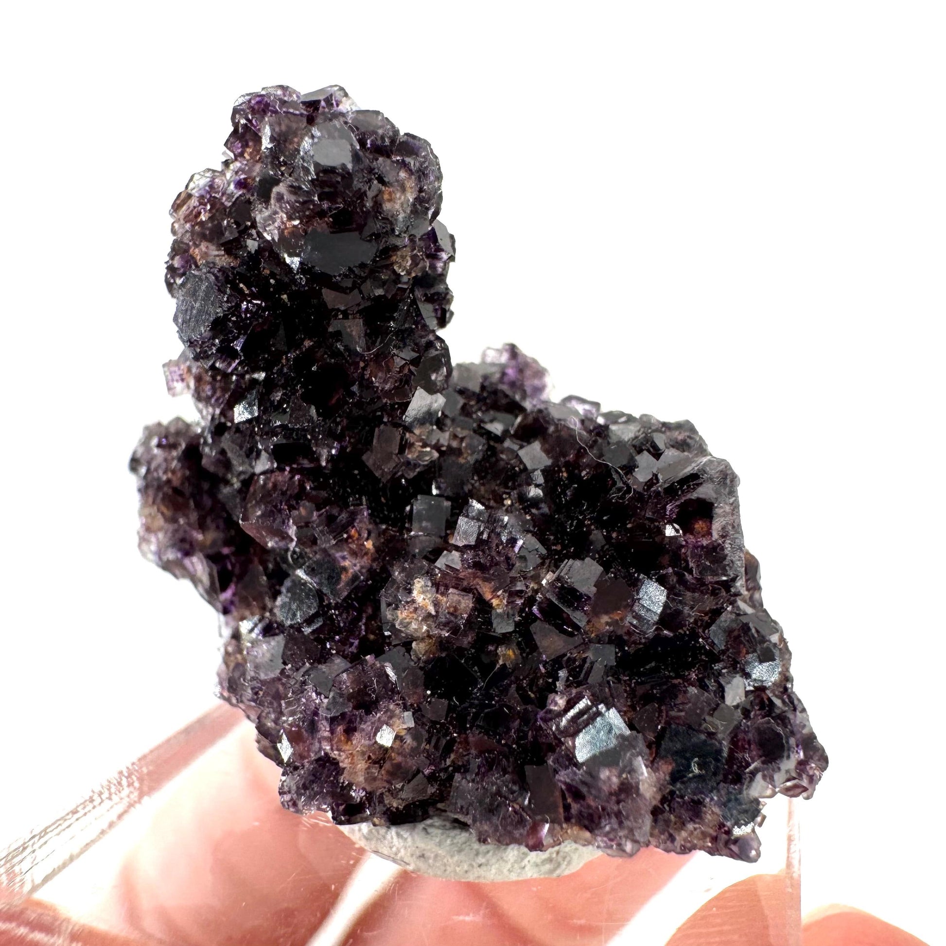 Okorusu Fluorite | purple crystal cluster, mineral specimen from Namibia