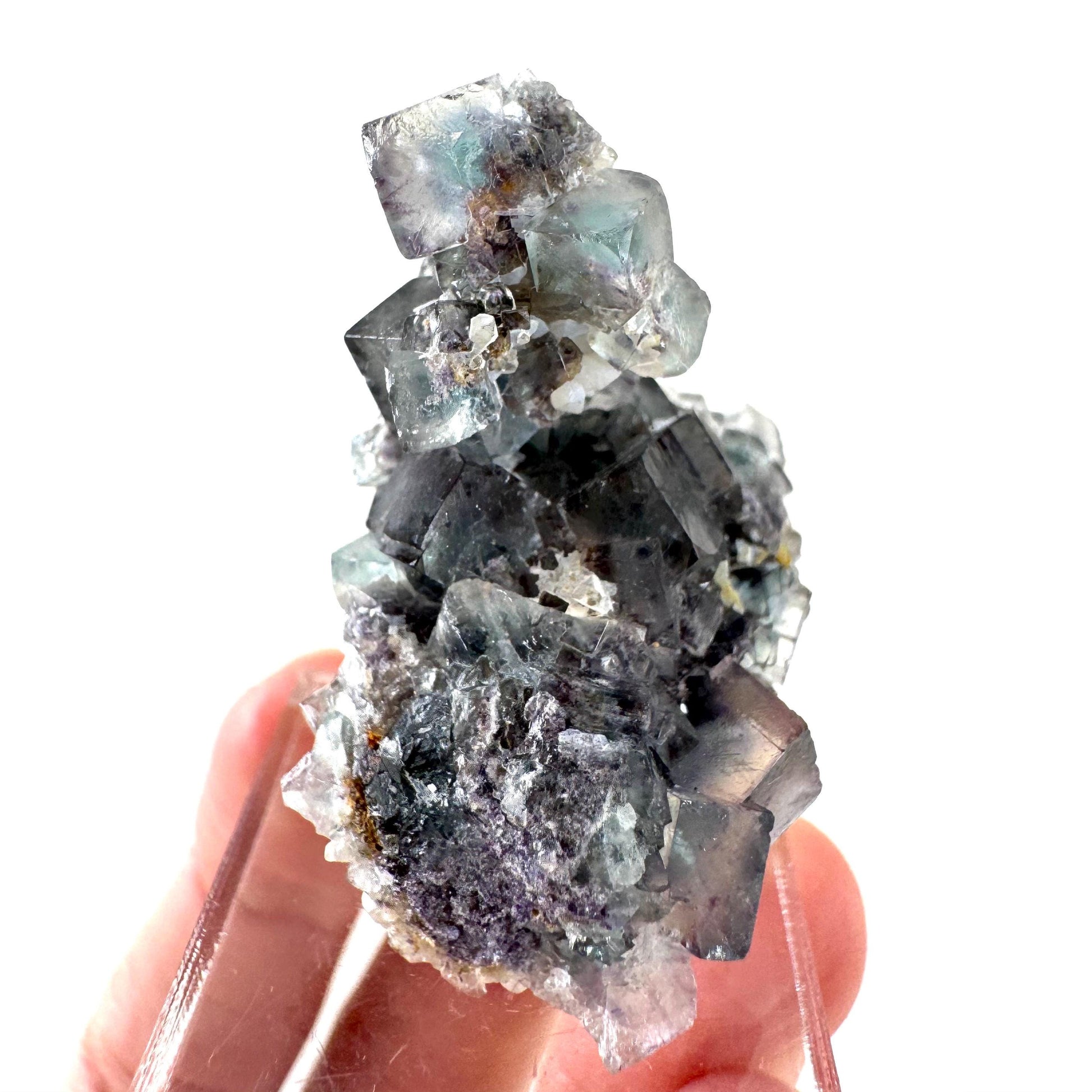 Okorusu Fluorite | blue crystal cluster, mineral specimen from Namibia