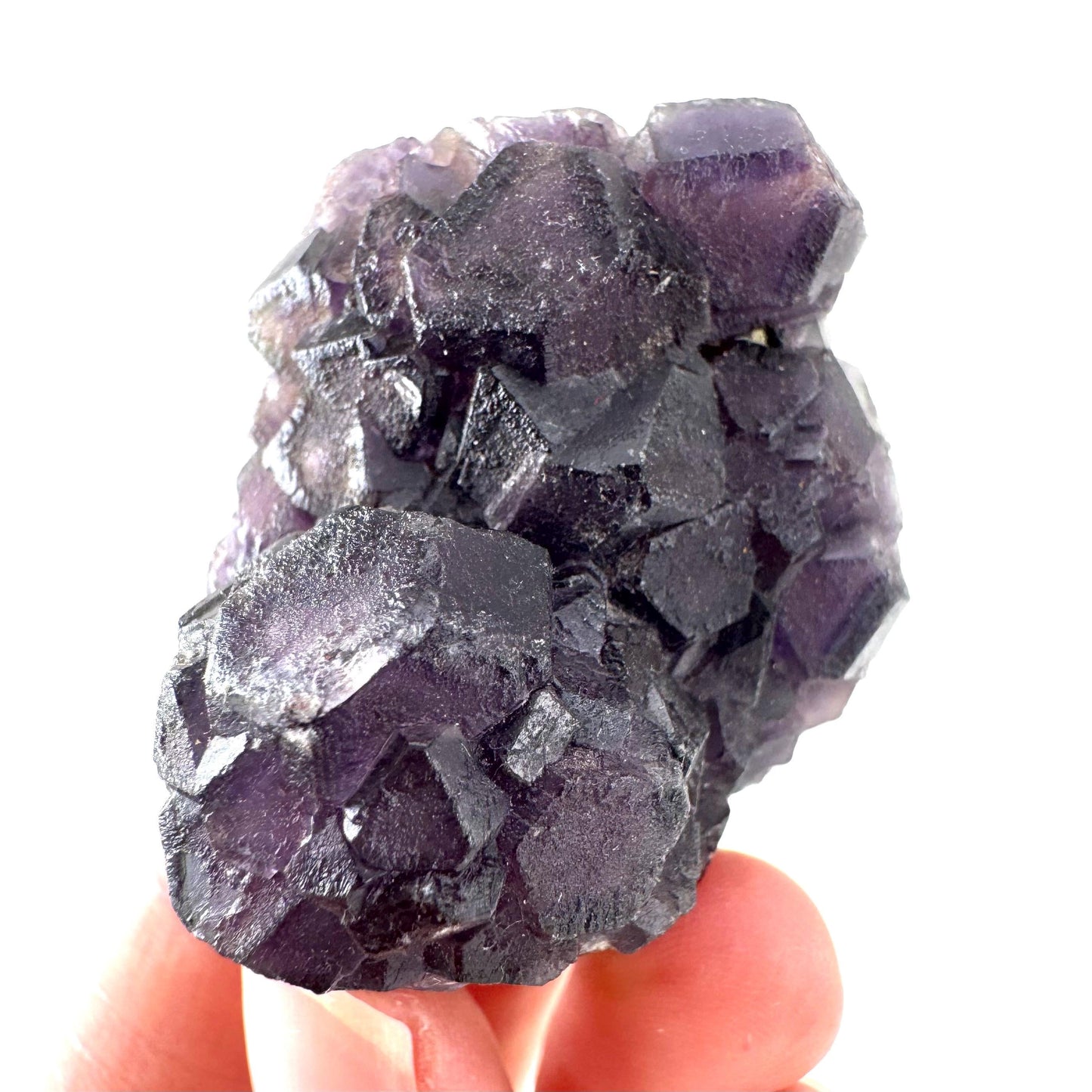 Okorusu Fluorite | purple crystal cluster, mineral specimen from Namibia