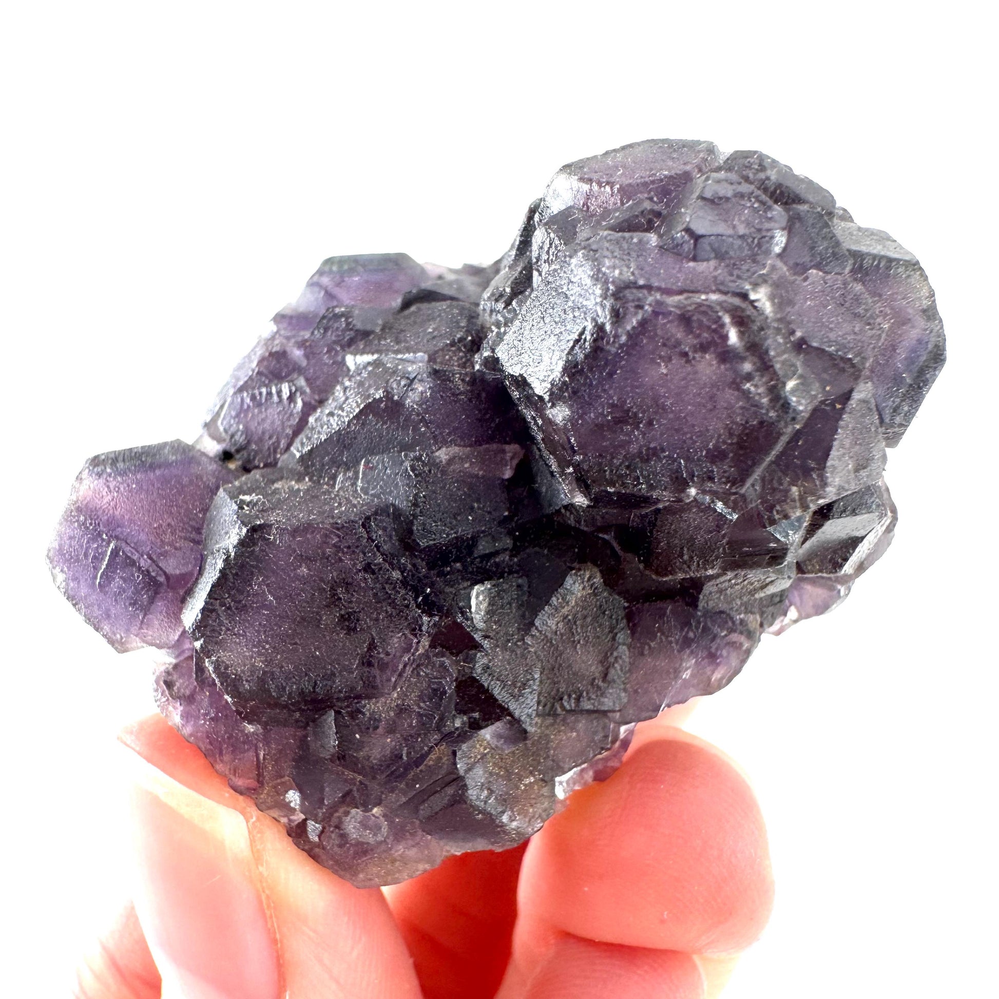 Okorusu Fluorite | purple crystal cluster, mineral specimen from Namibia