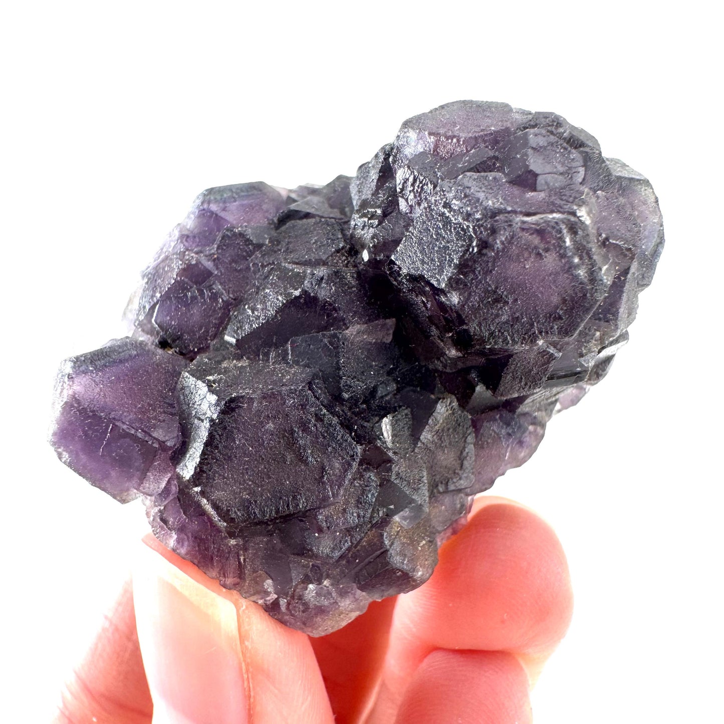 Okorusu Fluorite | purple crystal cluster, mineral specimen from Namibia