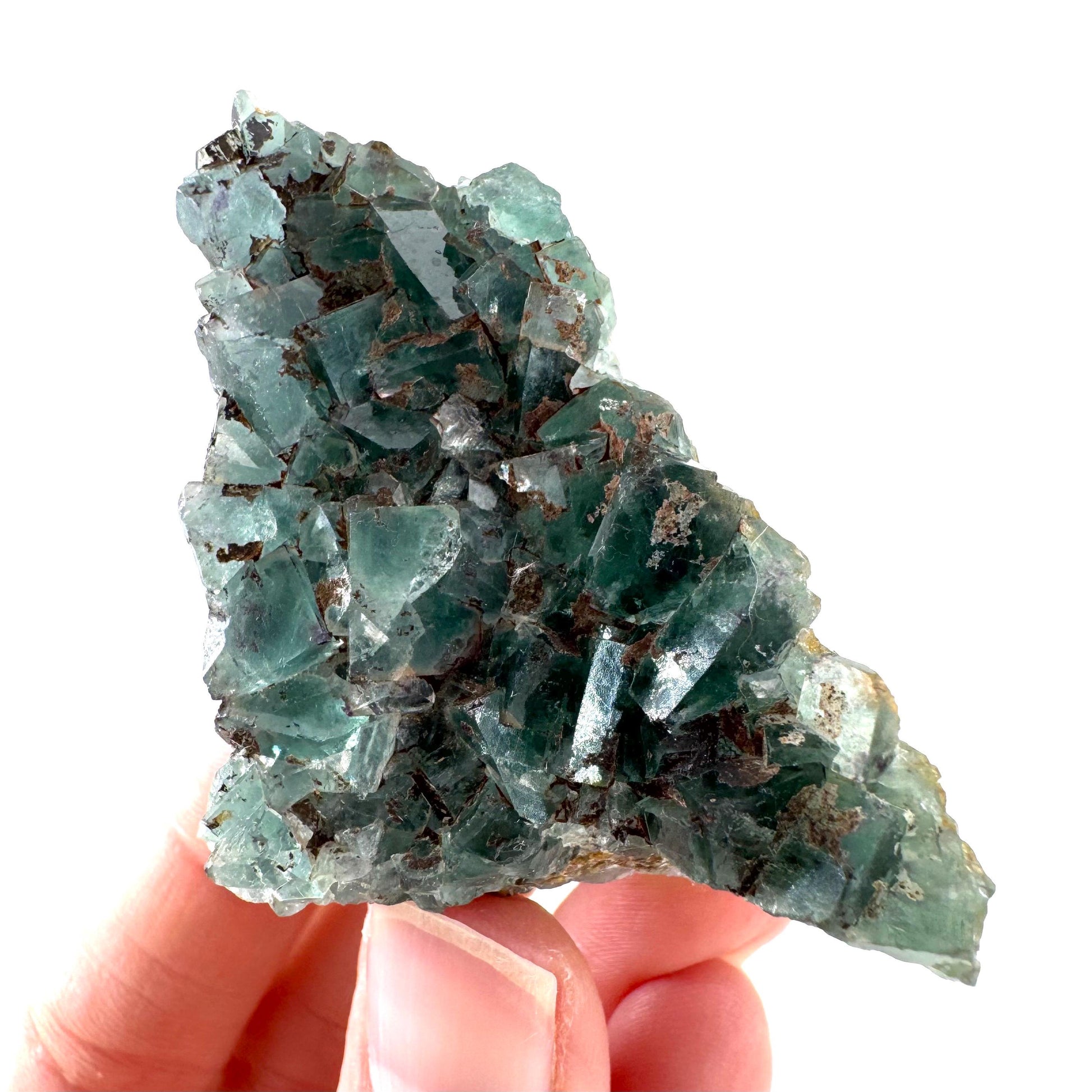 Okorusu Fluorite | green crystal cluster, mineral specimen from Namibia