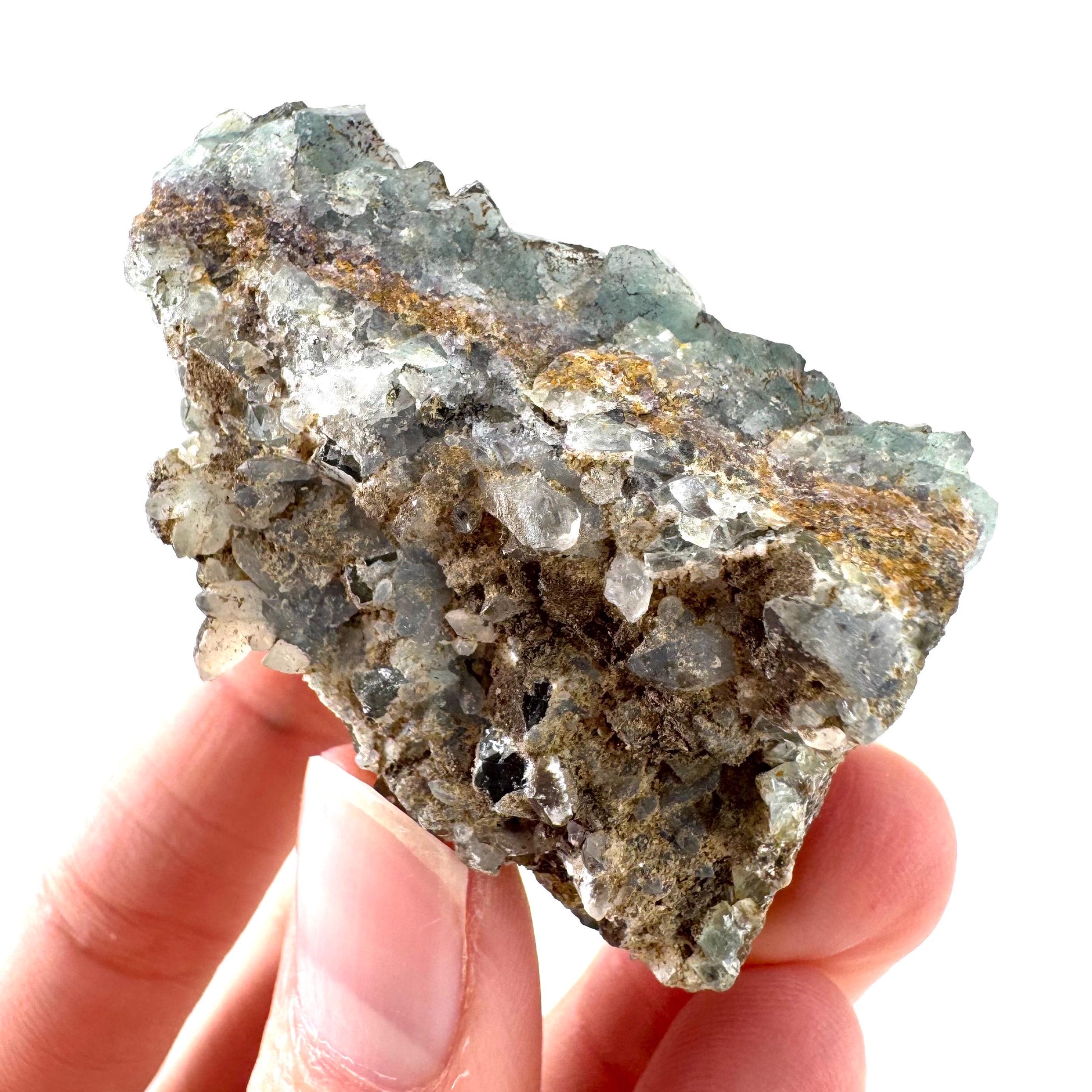 Okorusu Fluorite | green crystal cluster, mineral specimen from Namibia