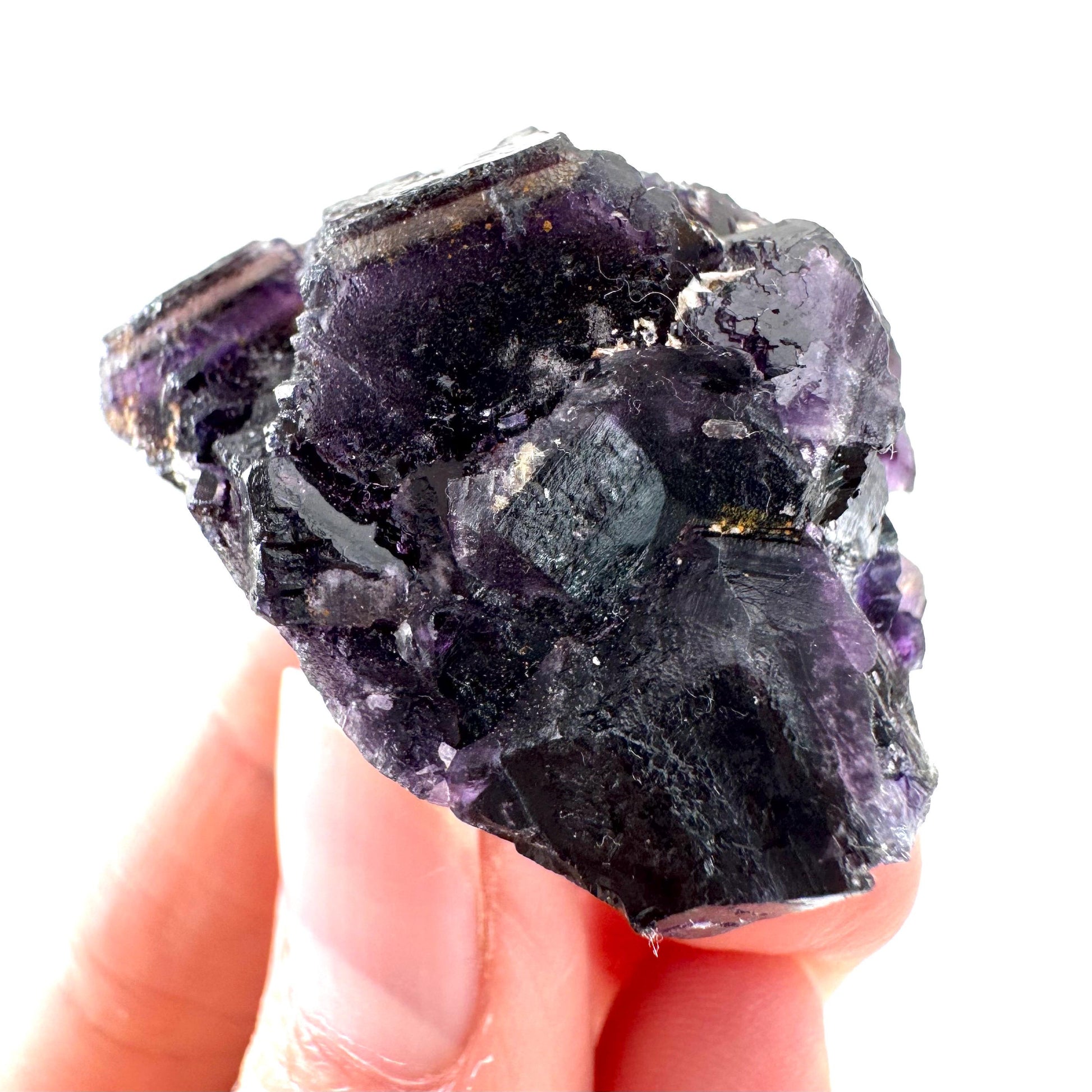 Okorusu Fluorite | purple crystal cluster, mineral specimen from Namibia