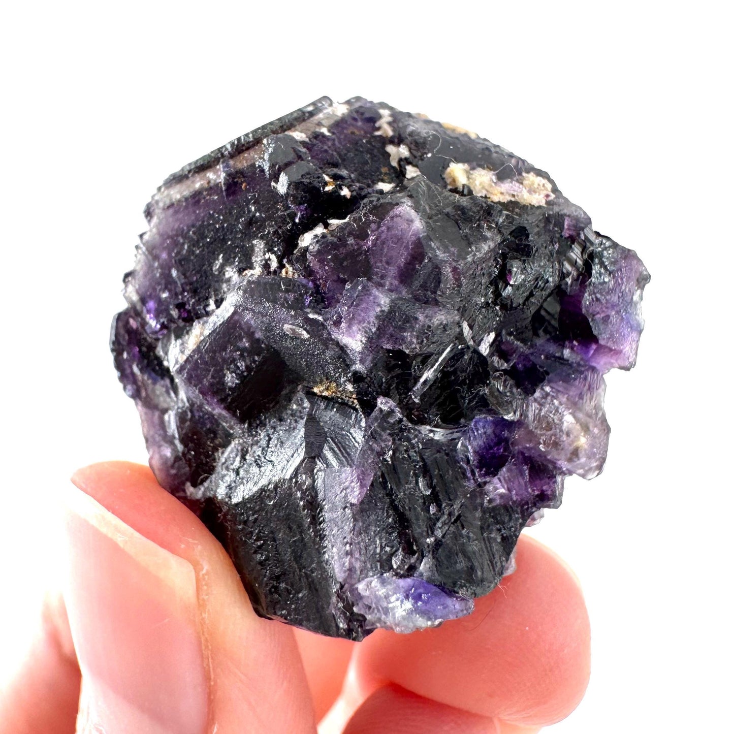 Okorusu Fluorite | purple crystal cluster, mineral specimen from Namibia