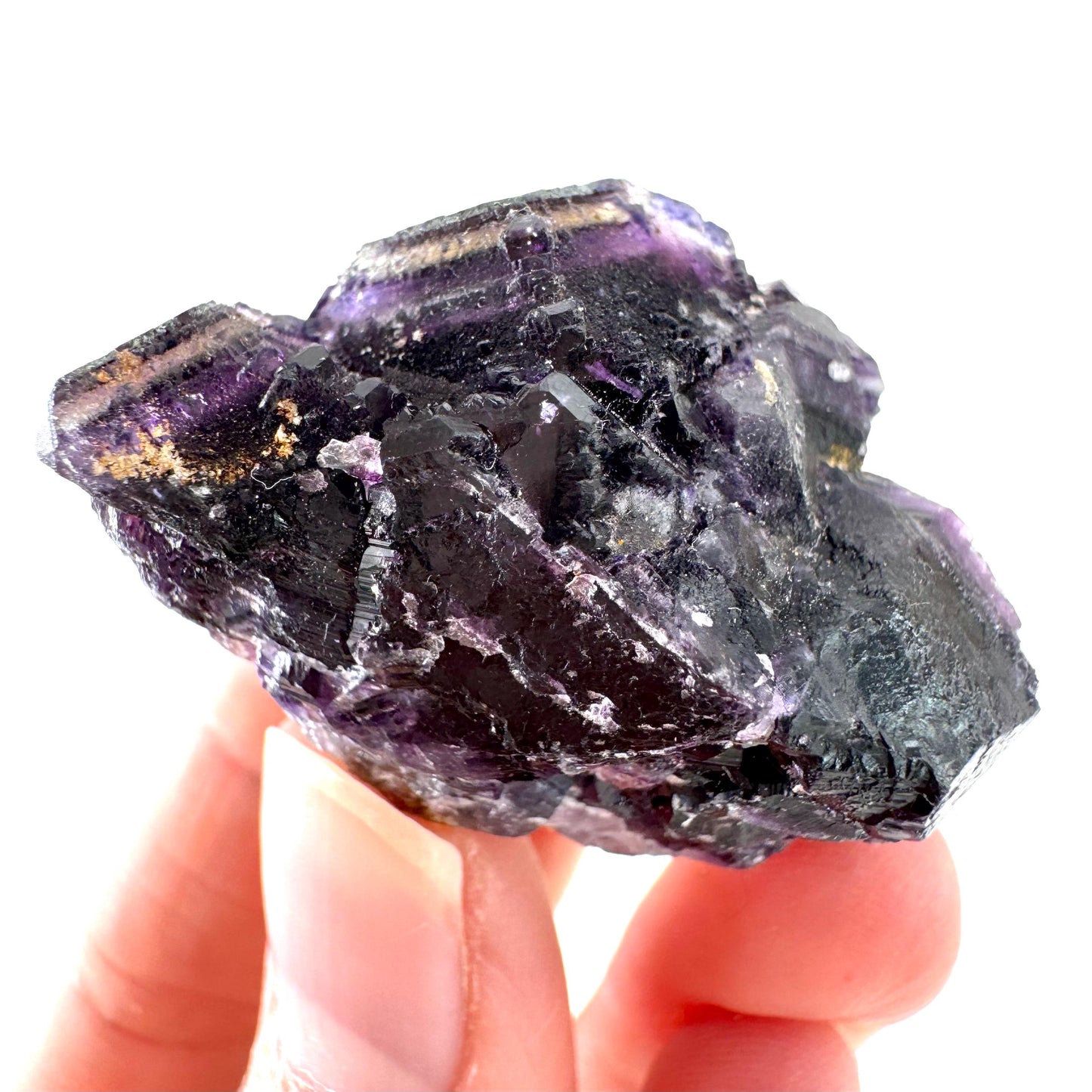 Okorusu Fluorite | purple crystal cluster, mineral specimen from Namibia