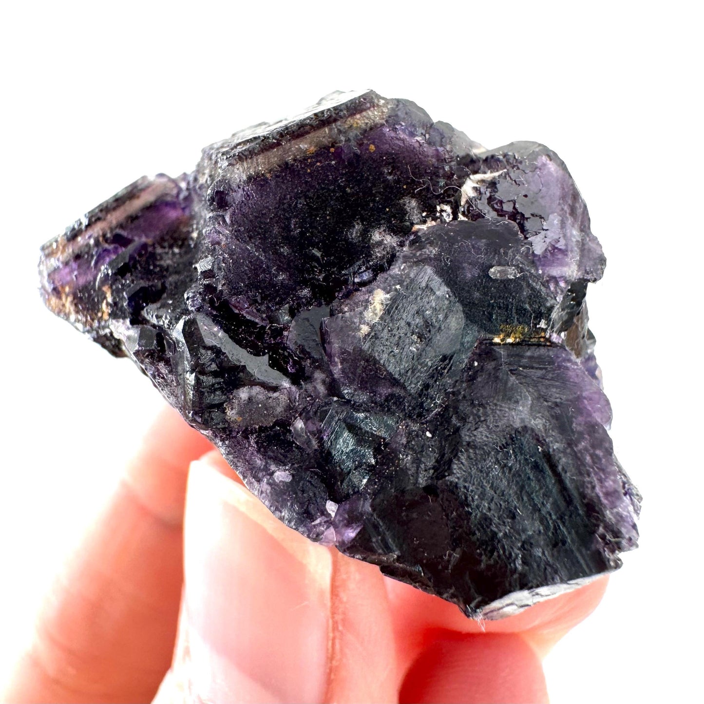 Okorusu Fluorite | purple crystal cluster, mineral specimen from Namibia