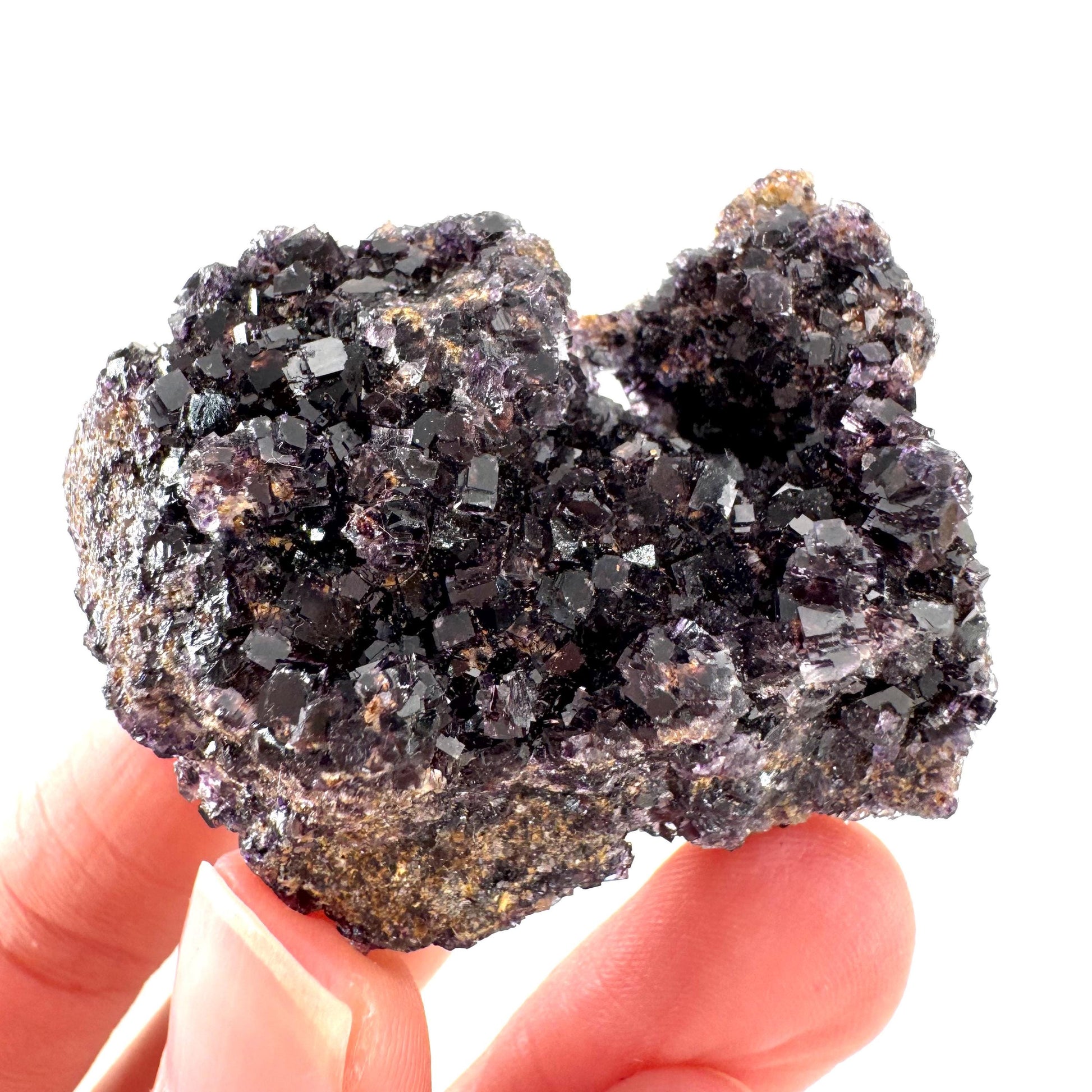 Okorusu Fluorite | purple crystal cluster, mineral specimen from Namibia