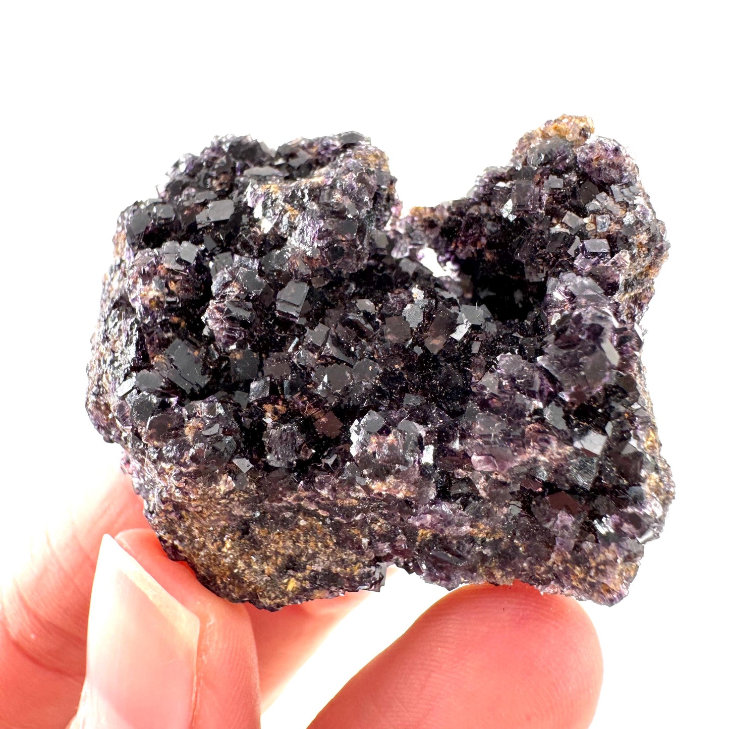 Okorusu Fluorite | purple crystal cluster, mineral specimen from Namibia