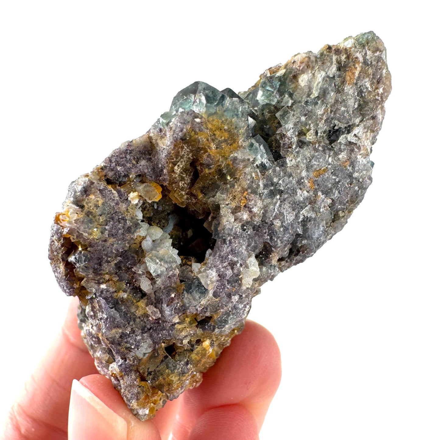 Okorusu Fluorite | blue & purple crystal cluster, mineral specimen from Namibia