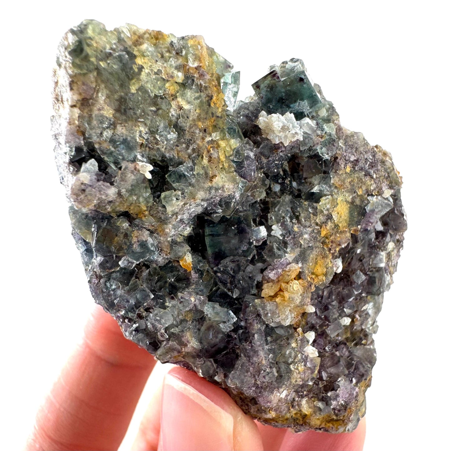 Okorusu Fluorite | blue & purple crystal cluster, mineral specimen from Namibia