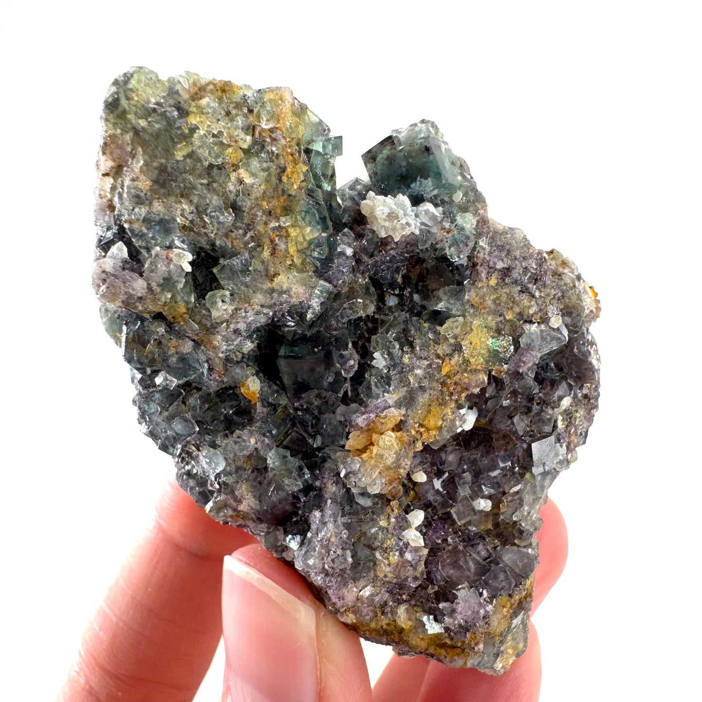 Okorusu Fluorite | blue & purple crystal cluster, mineral specimen from Namibia