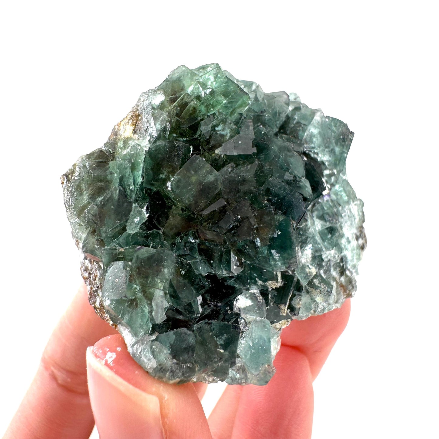 Okorusu Fluorite | green crystal cluster, mineral specimen from Namibia