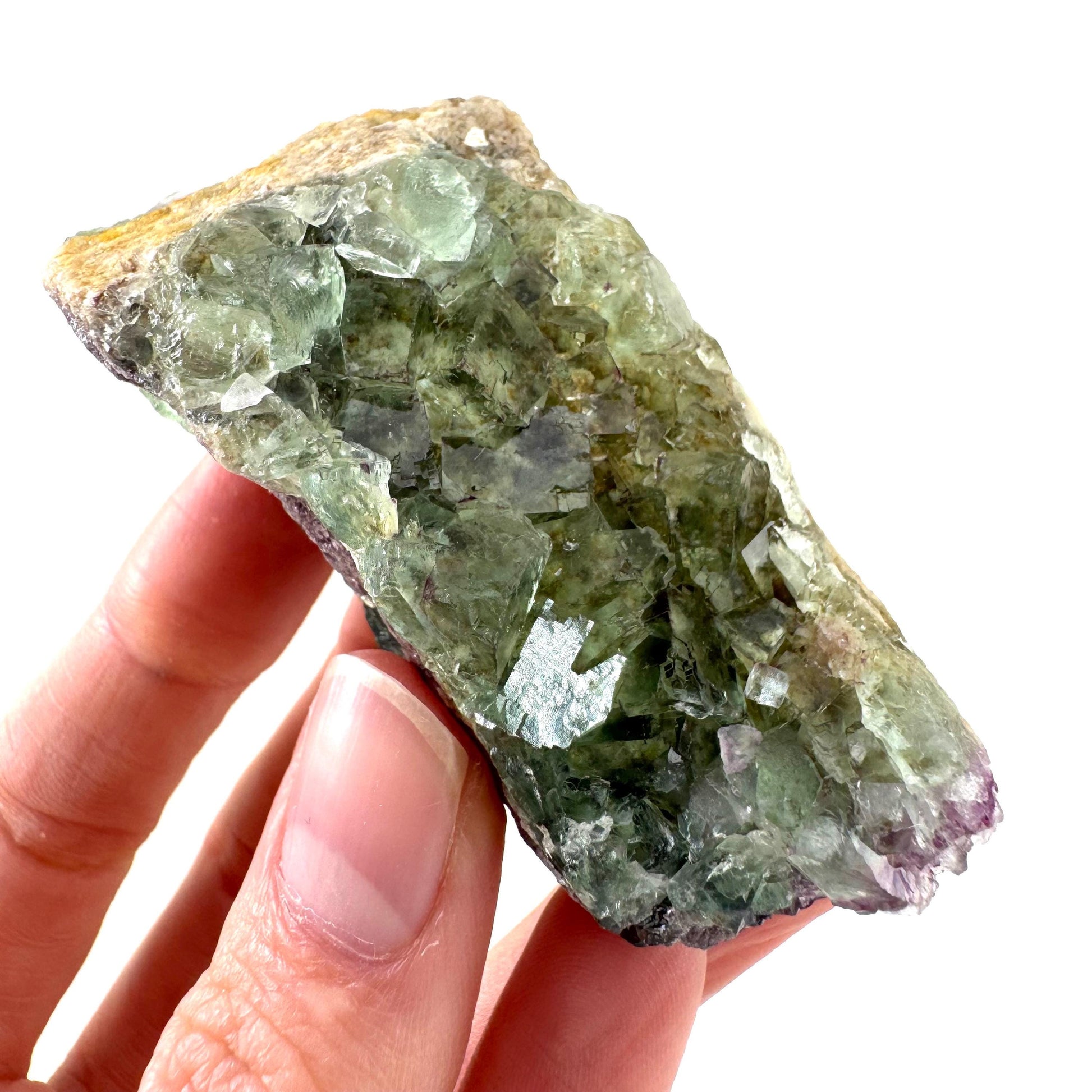 Okorusu Fluorite | green crystal cluster, mineral specimen from Namibia