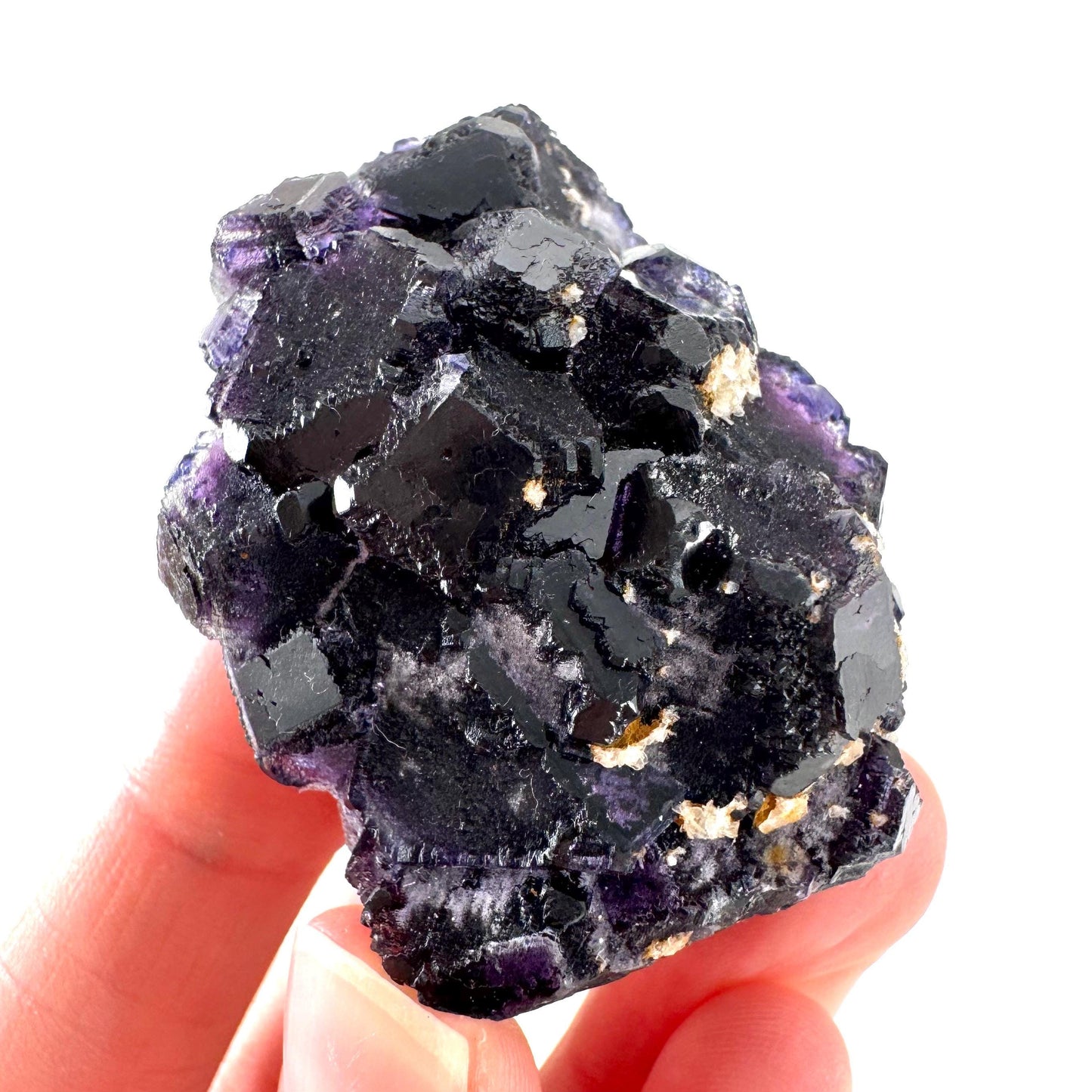 Okorusu Fluorite | purple crystal cluster, mineral specimen from Namibia