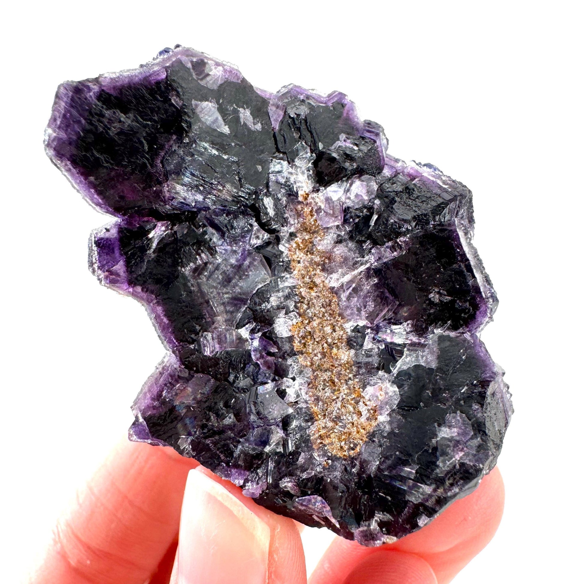 Okorusu Fluorite | purple crystal cluster, mineral specimen from Namibia