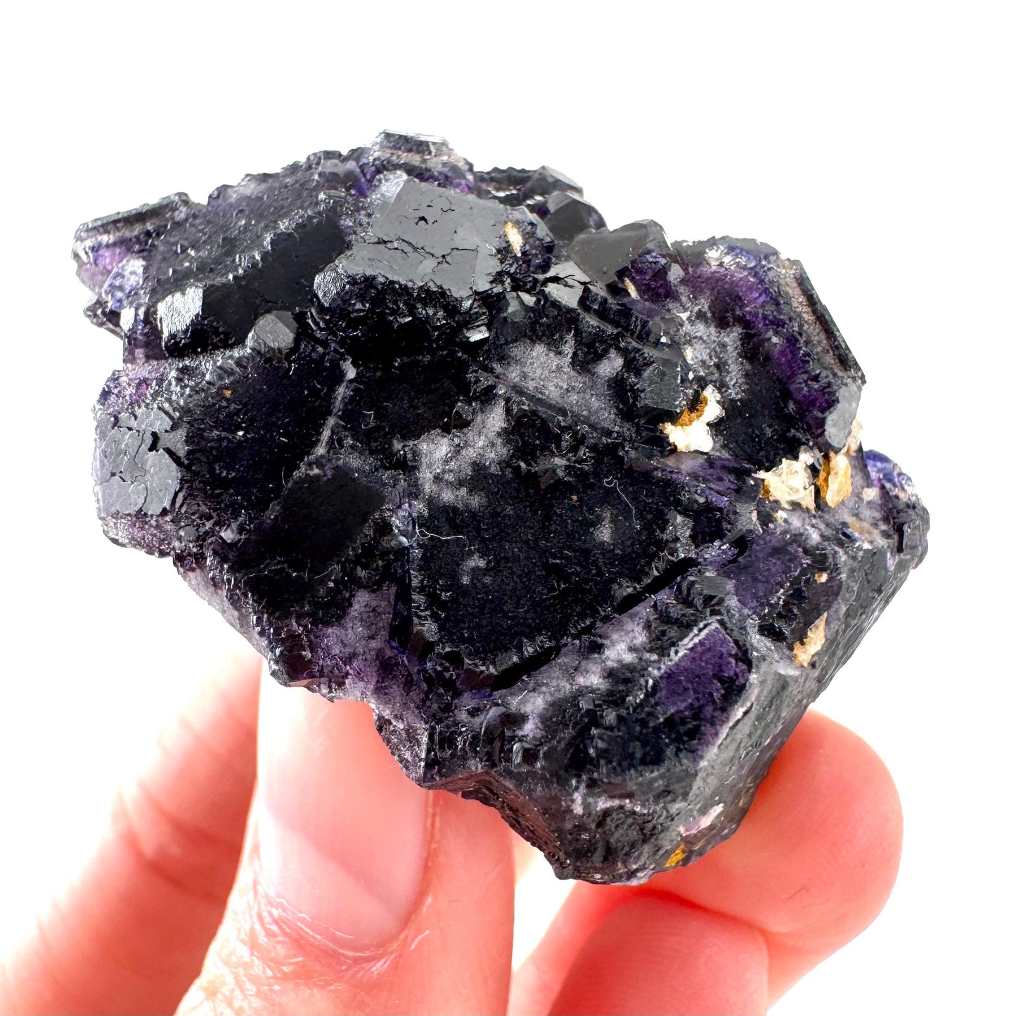 Okorusu Fluorite | purple crystal cluster, mineral specimen from Namibia
