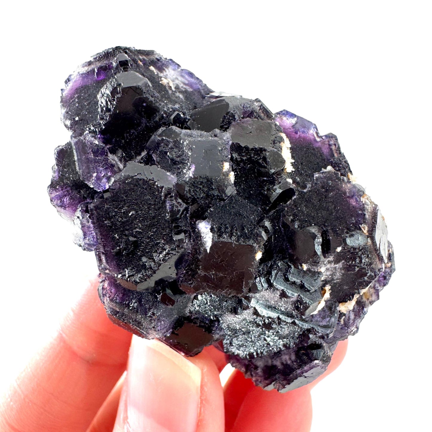 Okorusu Fluorite | purple crystal cluster, mineral specimen from Namibia