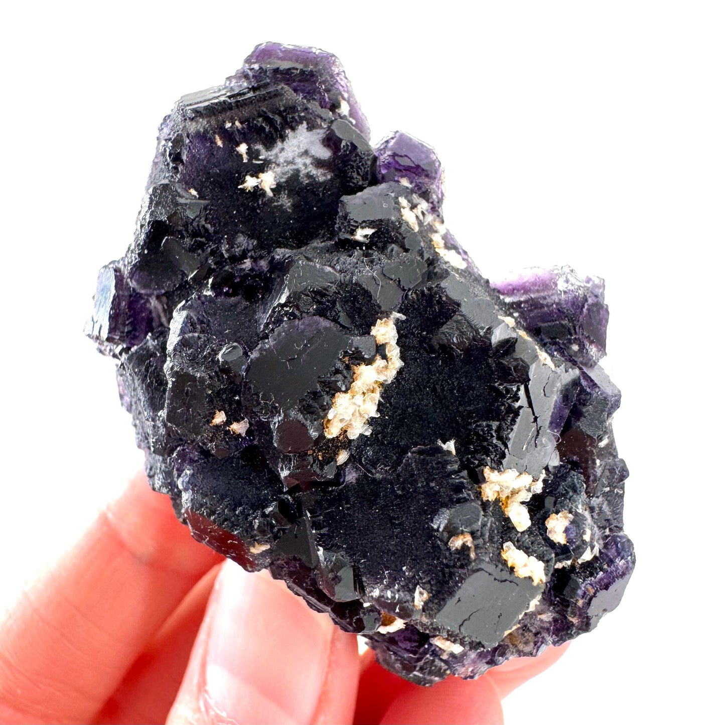 Okorusu Fluorite | purple crystal cluster, mineral specimen from Namibia
