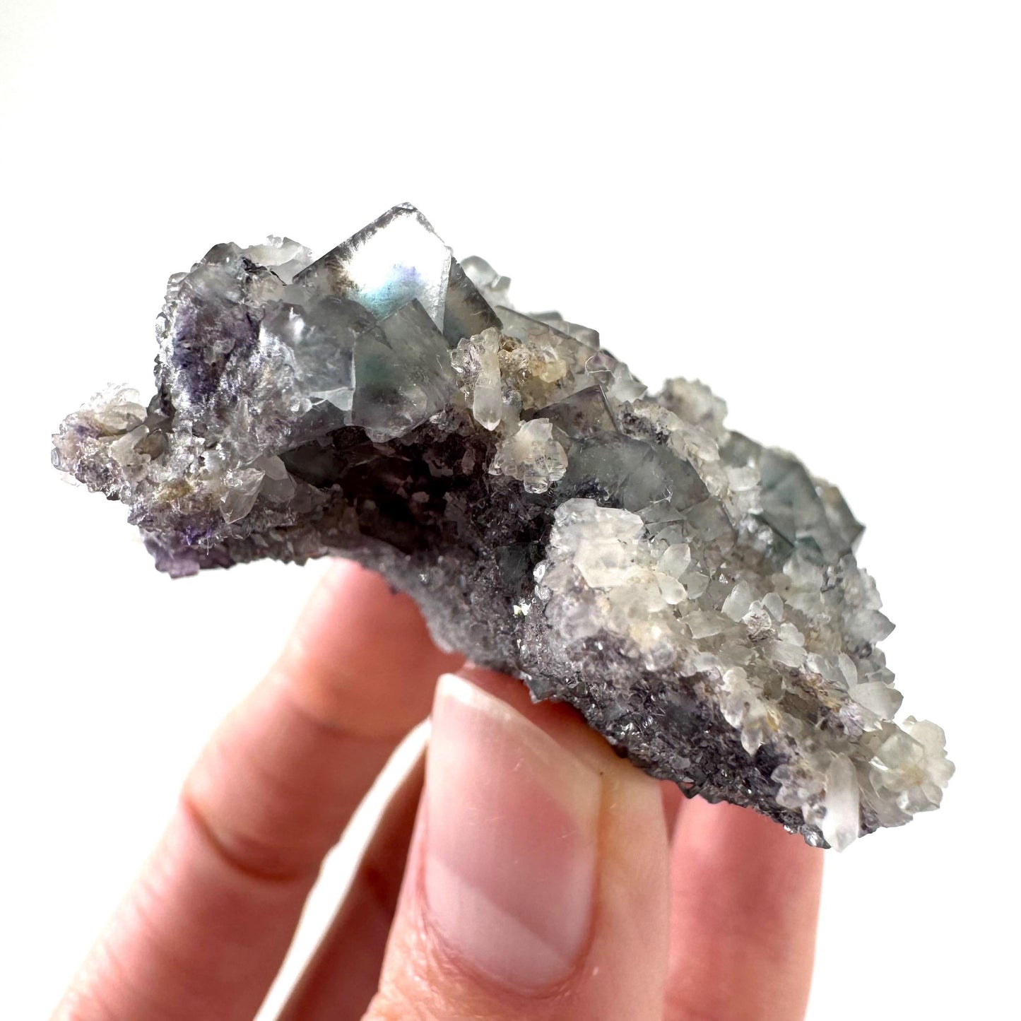 Okorusu Fluorite | blue & purple crystal cluster, mineral specimen from Namibia