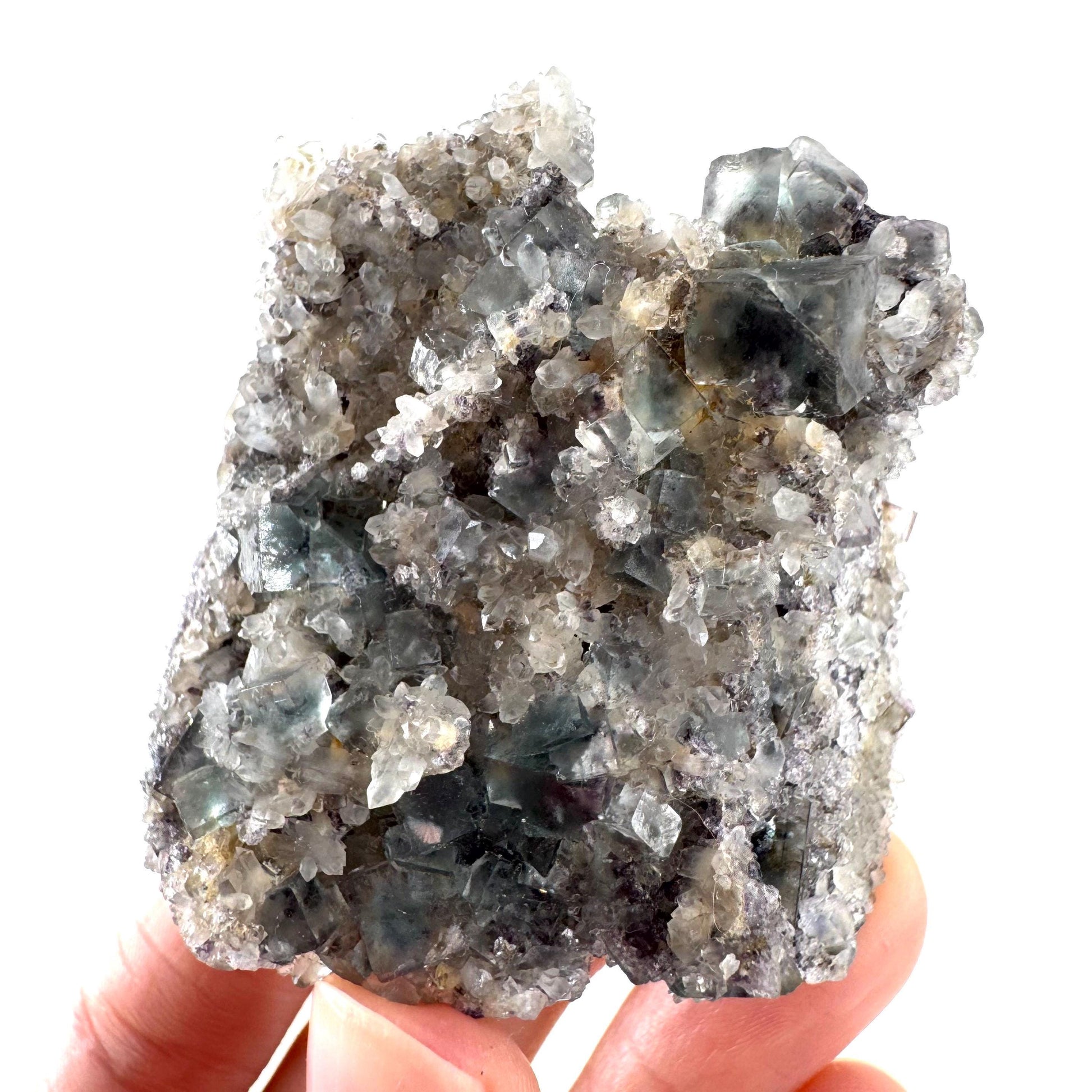 Okorusu Fluorite | blue & purple crystal cluster, mineral specimen from Namibia